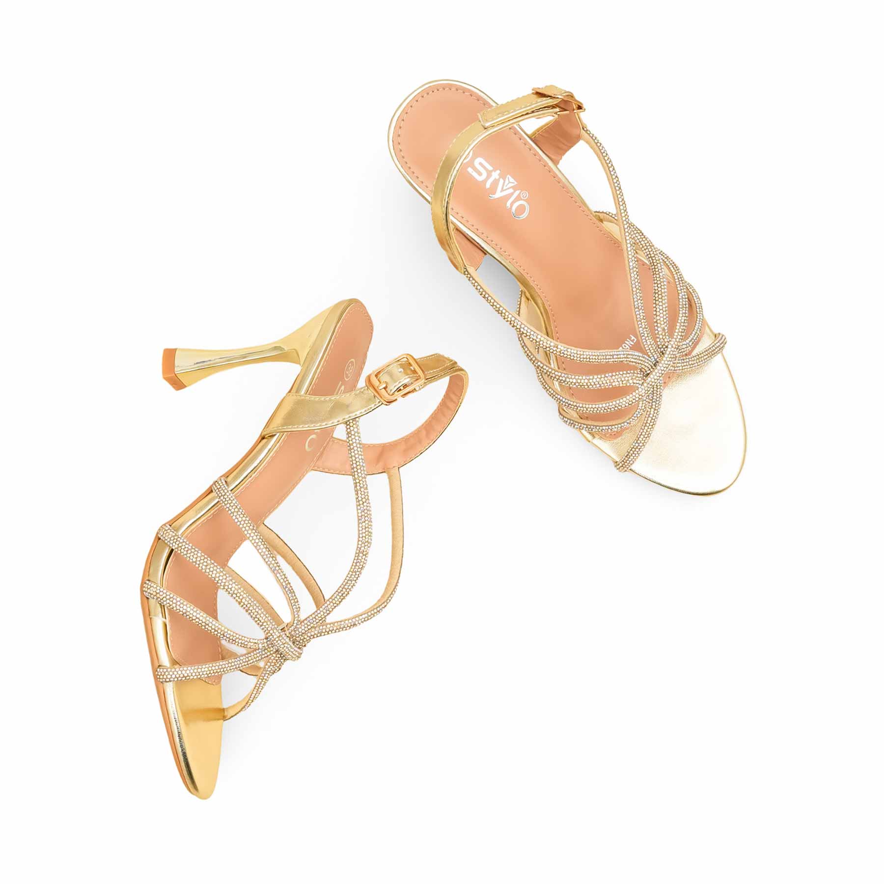Golden Fancy Bridal Sandal FN6238 - Image 5