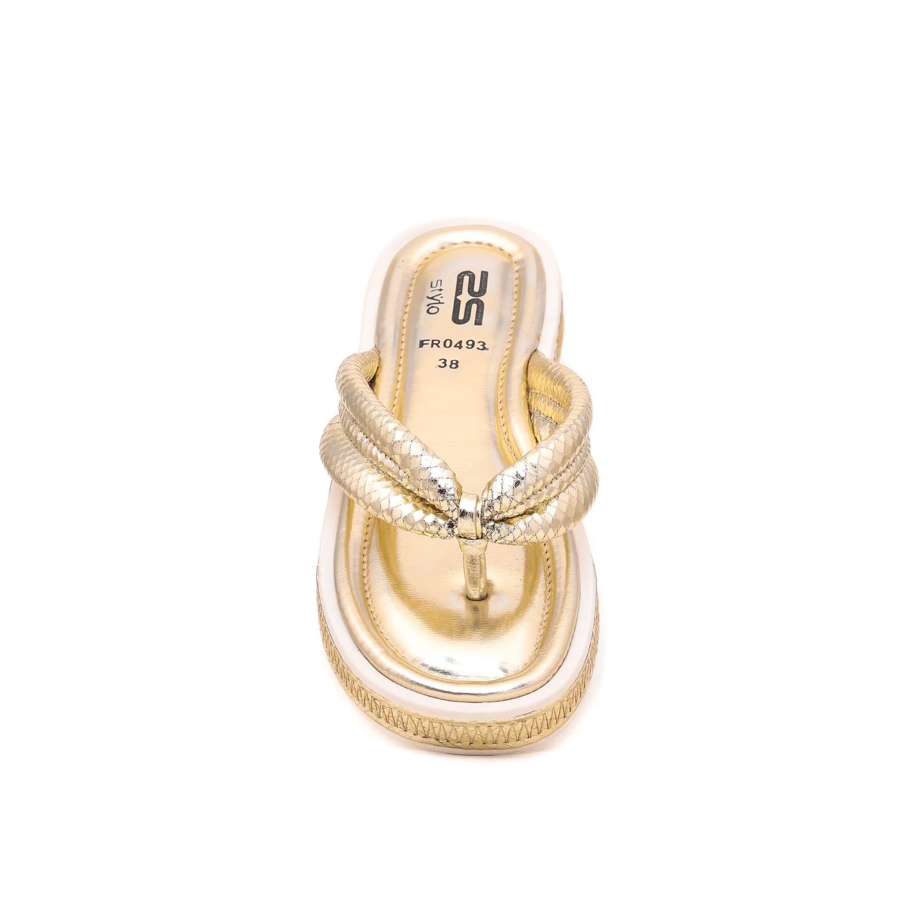 Golden Formal Chappal FR0493 - Image 3
