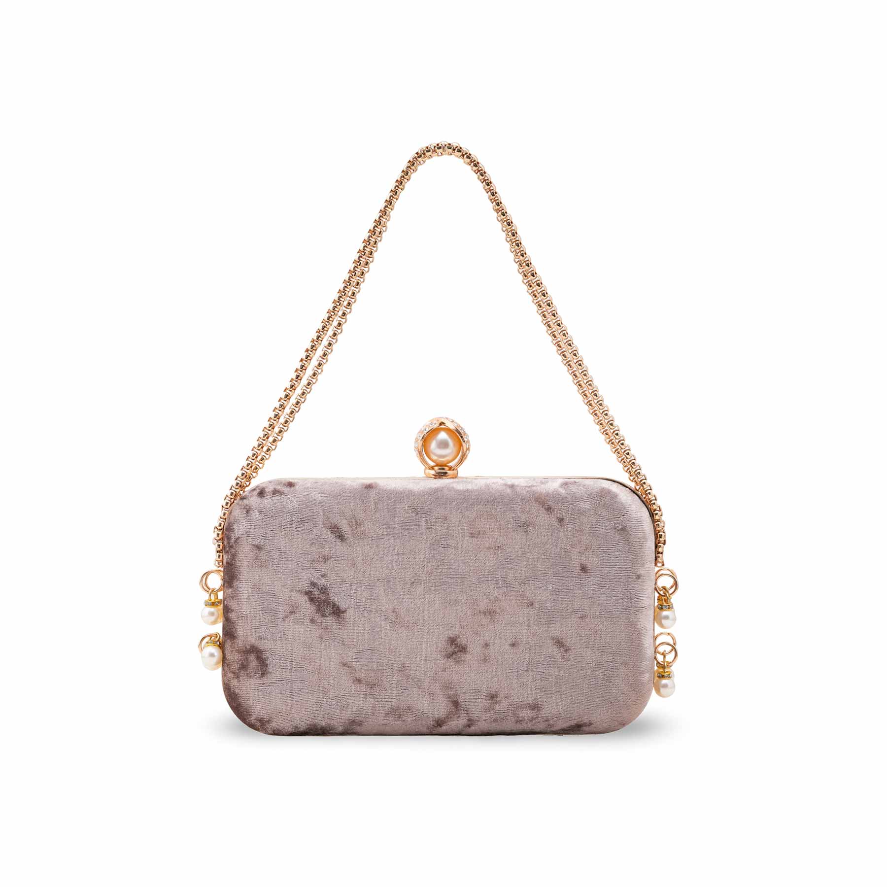 Golden Formal Clutch For Ladies P15703 - Image 3