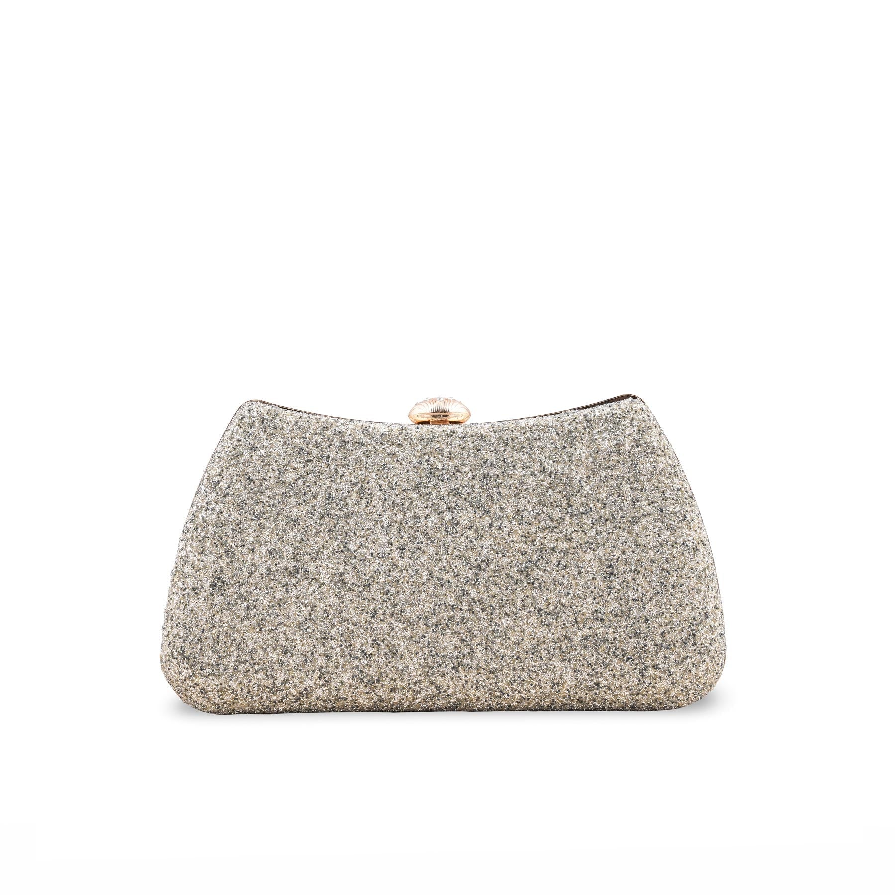Golden Formal Clutch For Ladies P15705 - Image 2