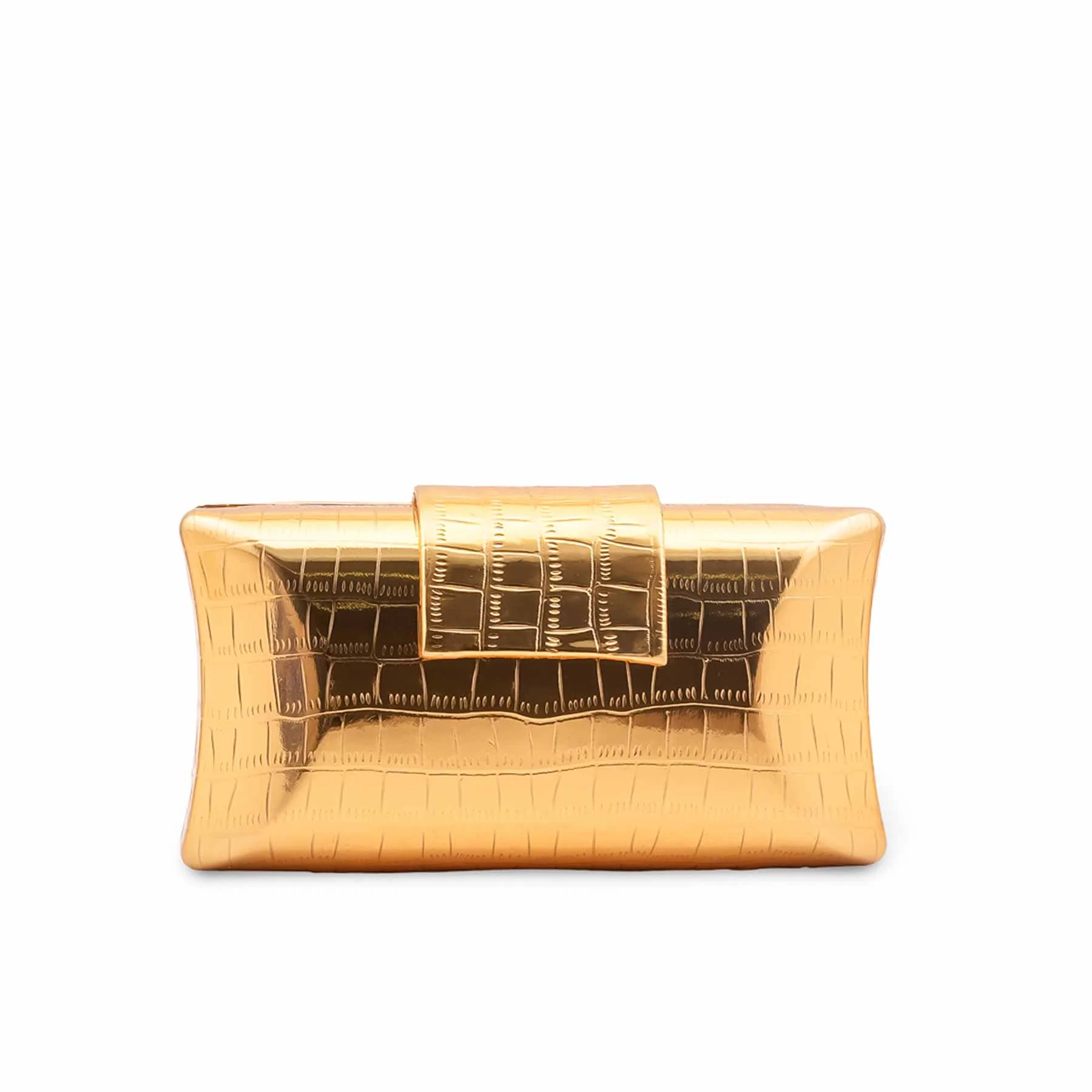 Golden Formal Clutch For Women P24443 - Image 4