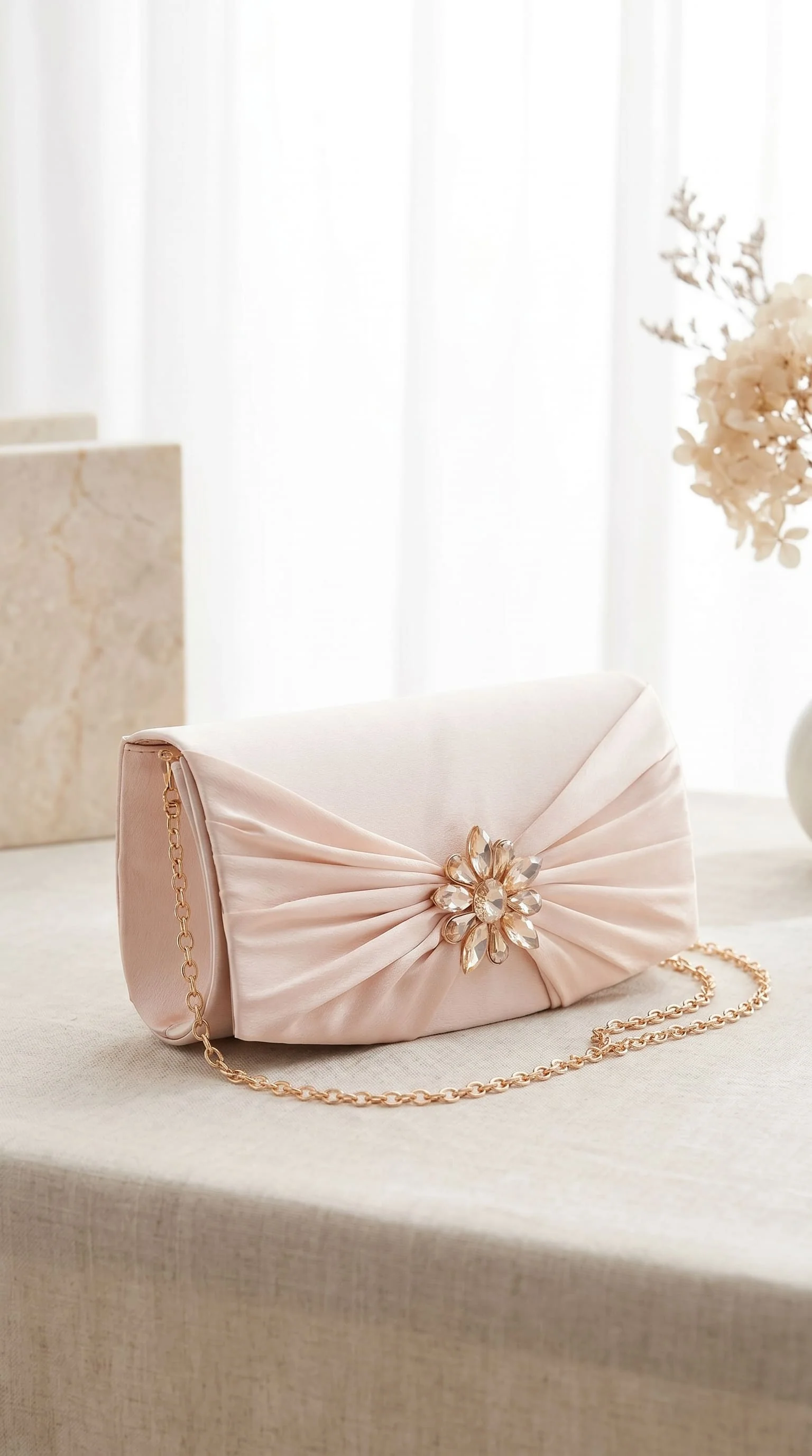 Golden Formal Clutch For Women P24455