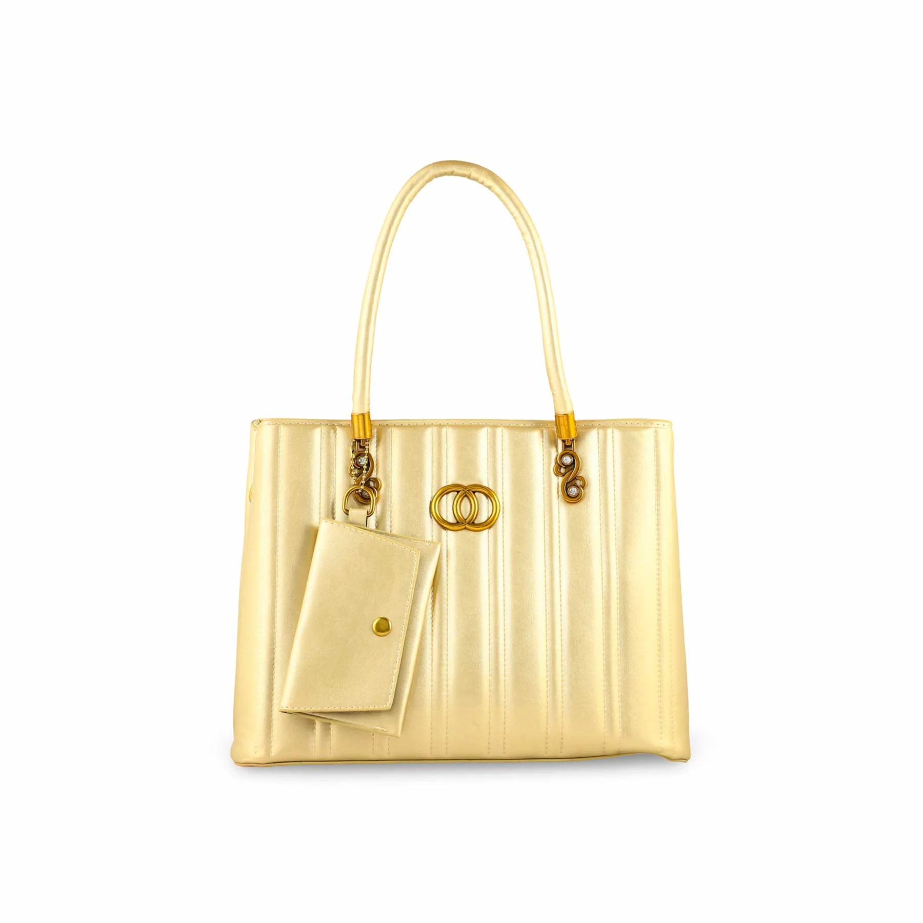 Golden Formal Hand Bag For Ladies P36152 - Image 2