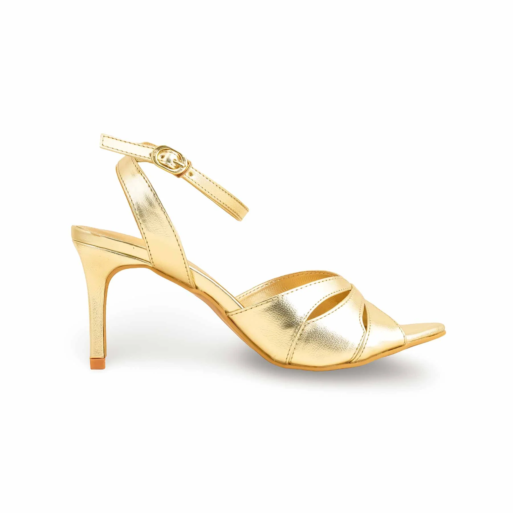 Golden Formal Sandal For Ladies FR5386 - Image 2