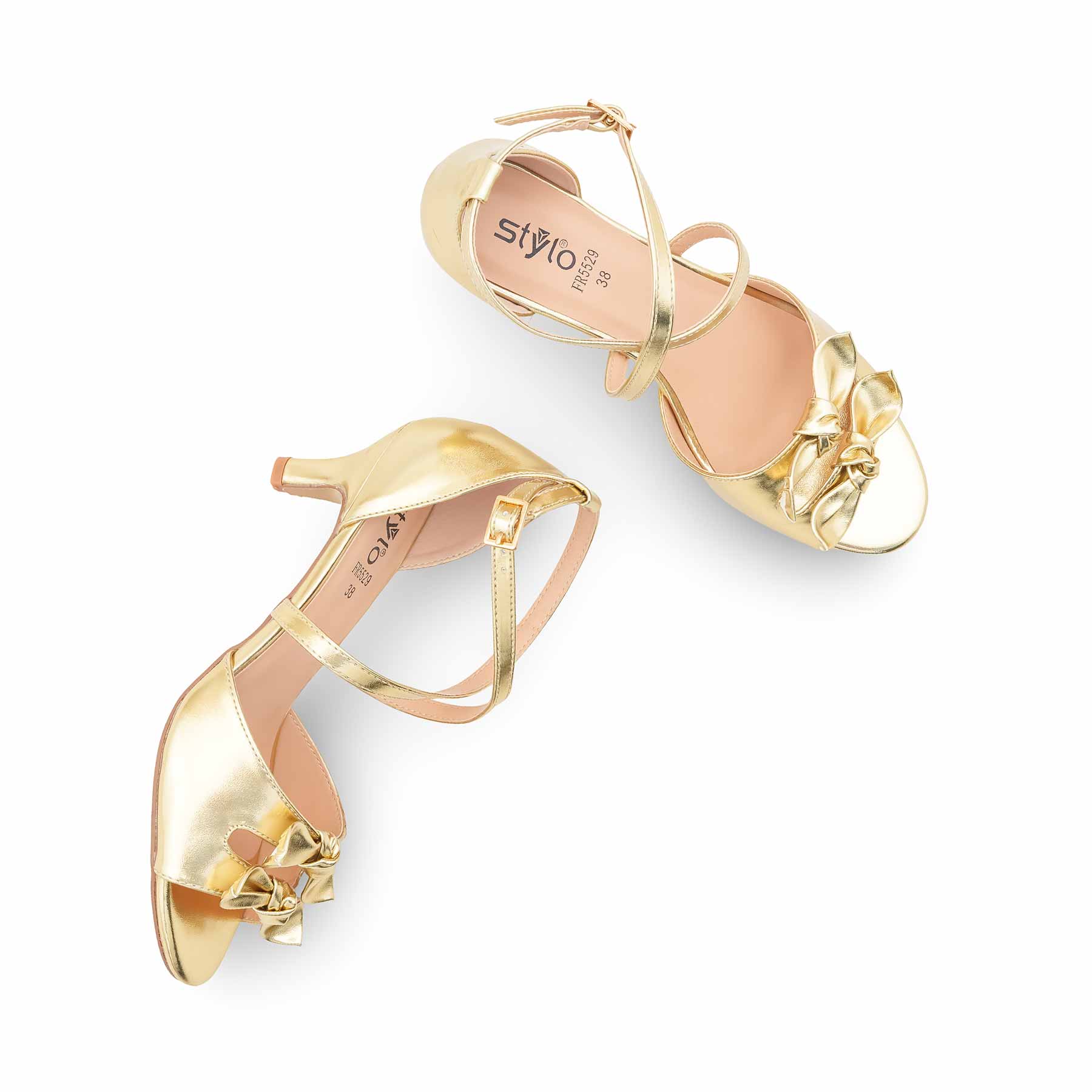 Golden Formal Sandal For Women FR5529 - Image 6