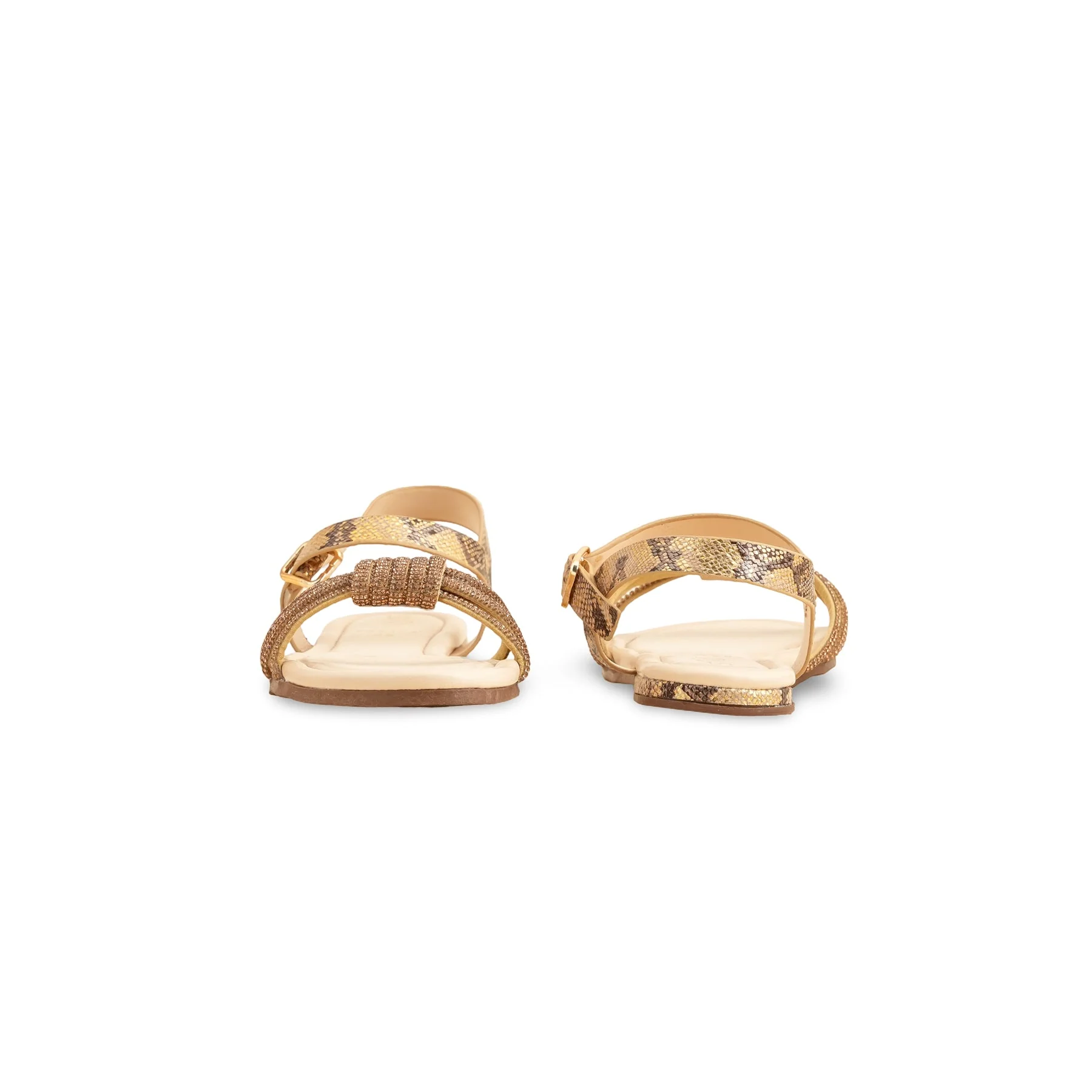 Golden Formal Sandal FR5393 - Image 4