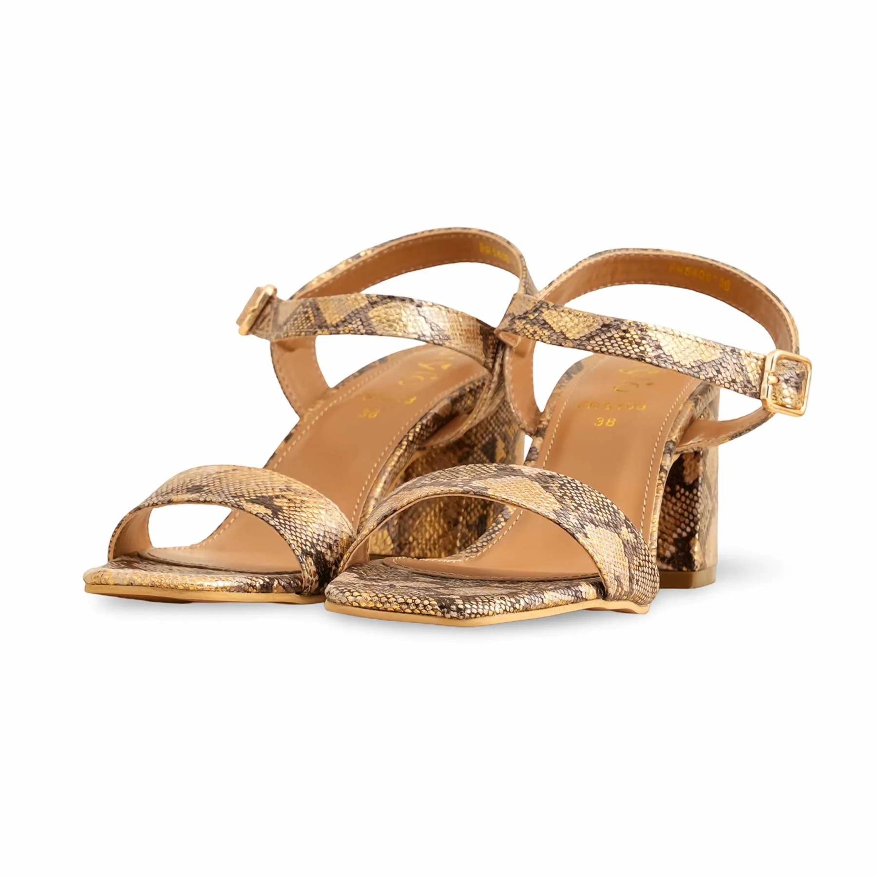 Golden Formal Sandal FR5408 - Image 3