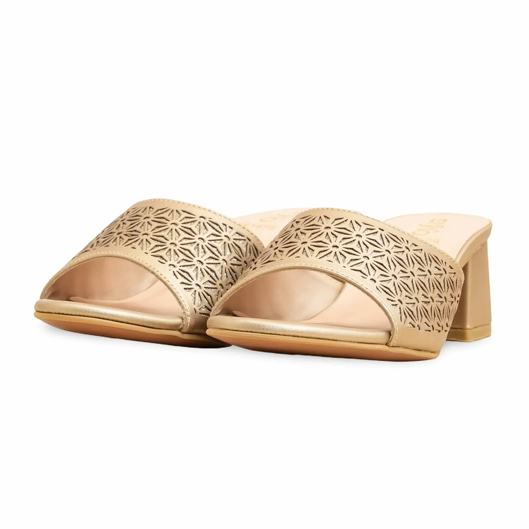 Golden Formal Slipper FR5466 - Image 3
