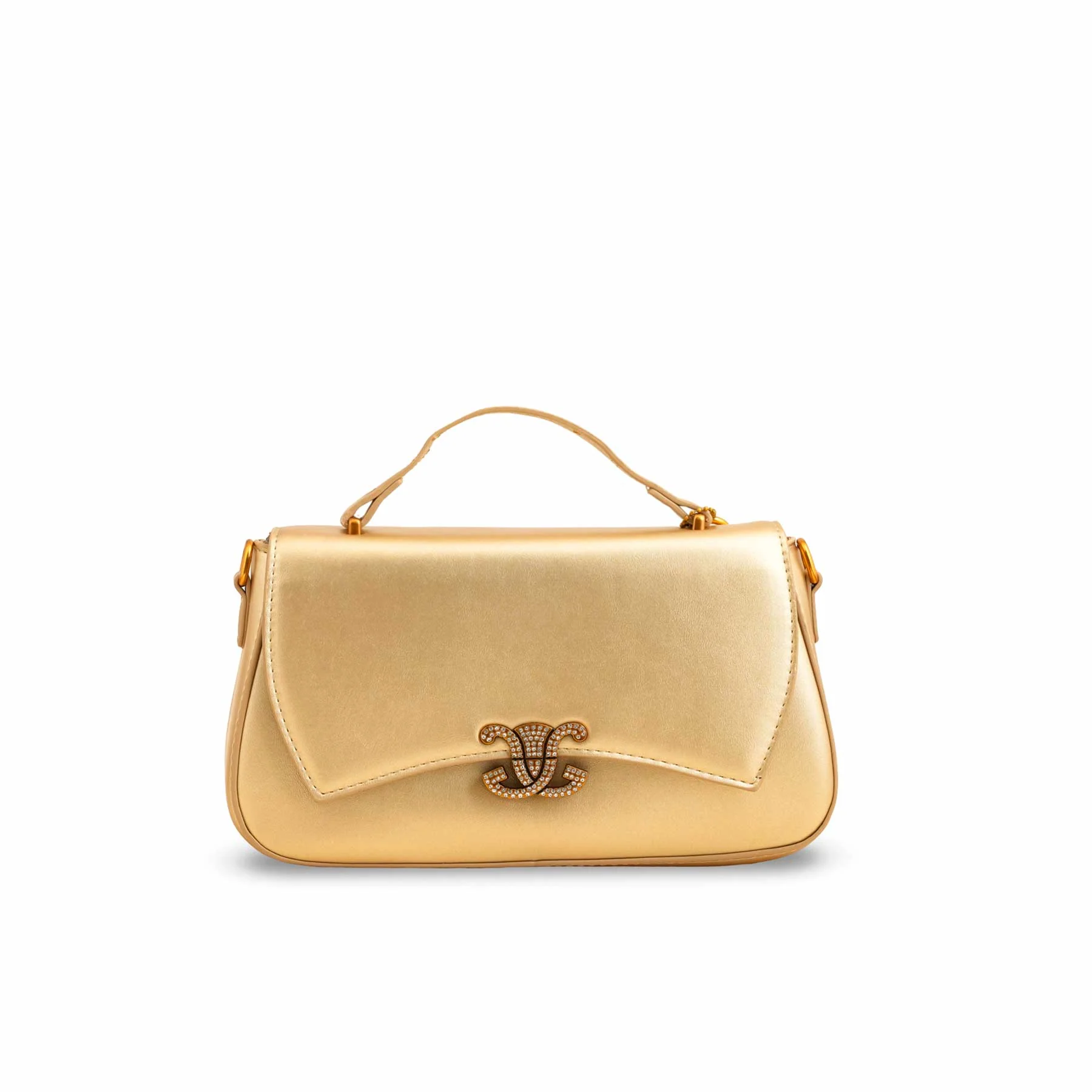 Golden Formal Shoulder Bag For Ladies P36140 - Image 2