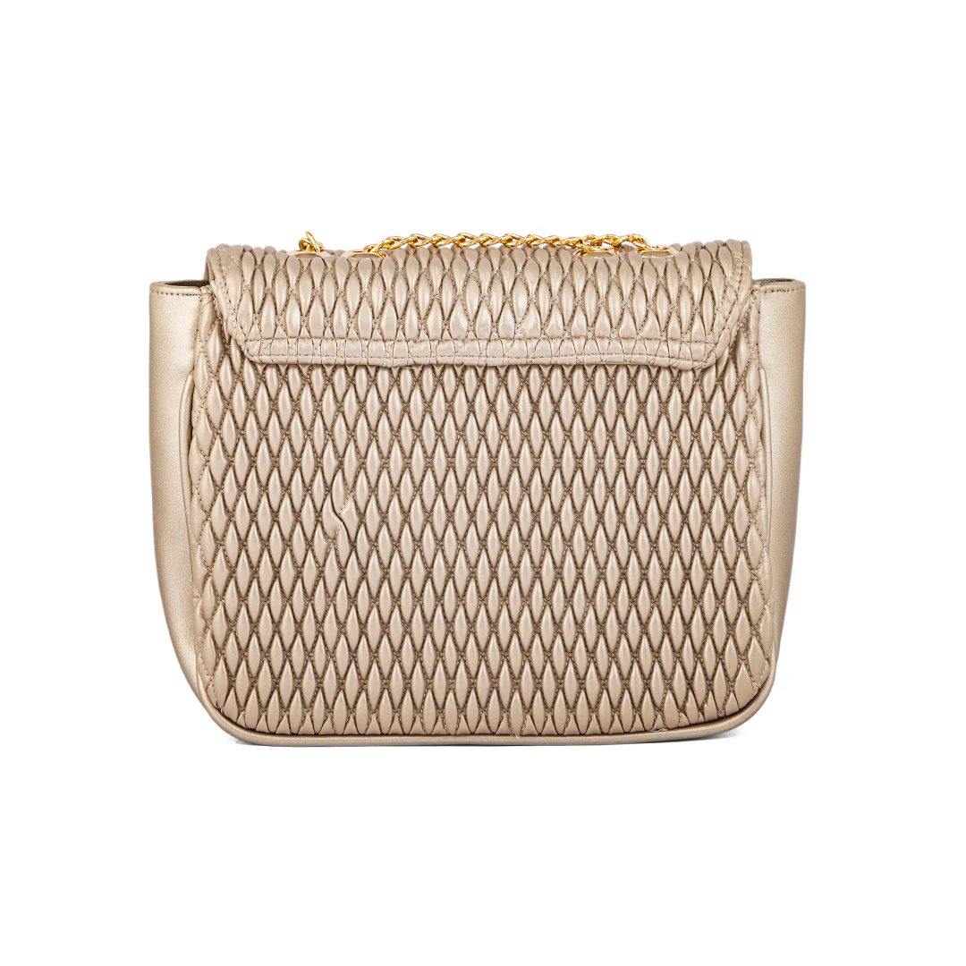 Golden Formal Shoulder Bag For Ladies P55623 - Image 3