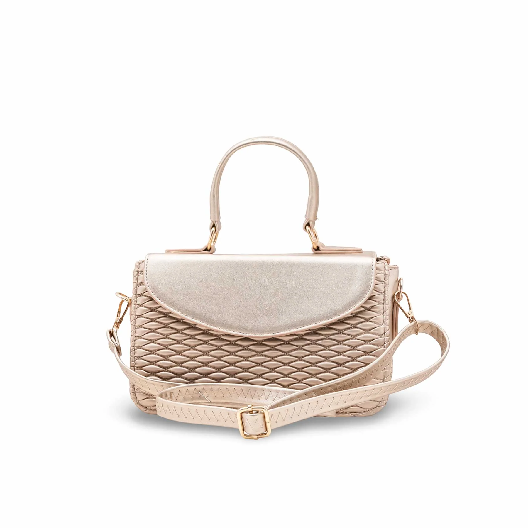 Golden Formal Shoulder Bag For Ladies P55856 - Image 2
