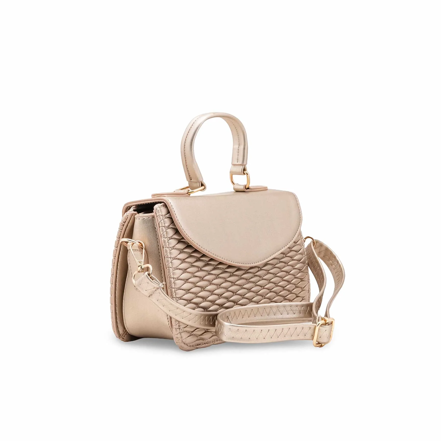 Golden Formal Shoulder Bag For Ladies P55856 - Image 3