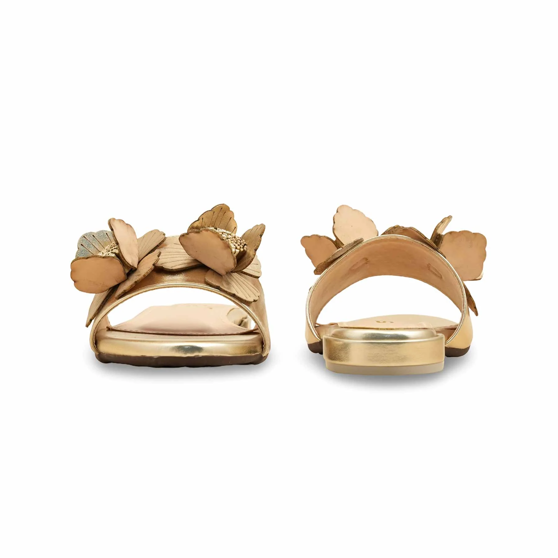 Golden Formal Slipper For Ladies FR8423 - Image 4