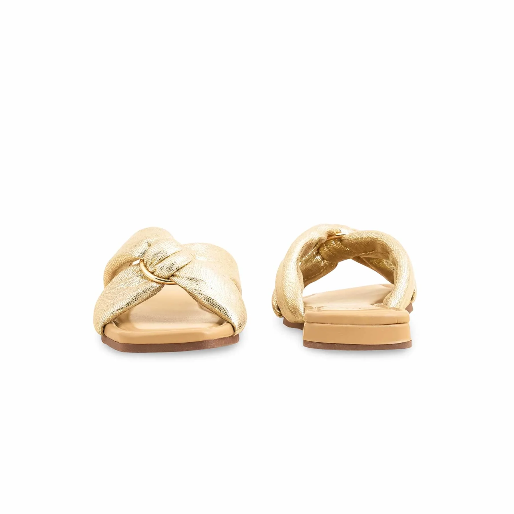 Golden Formal Slipper For Women FR8354 - Image 4