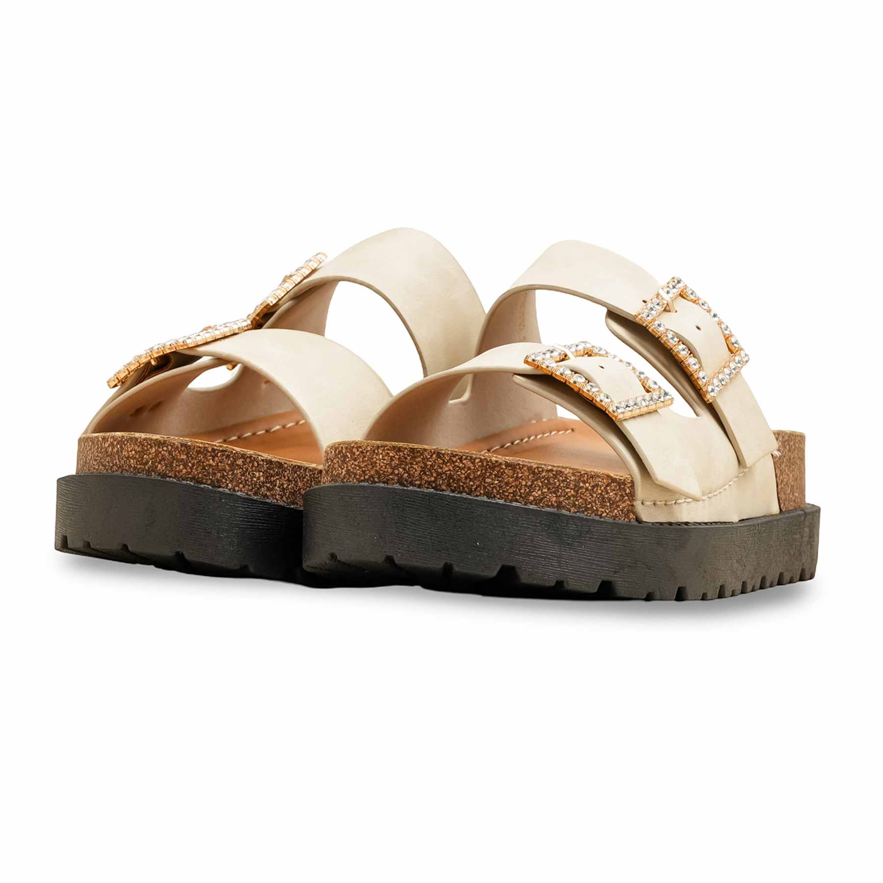 Golden Formal Slipper For Women PU0392 - Image 3