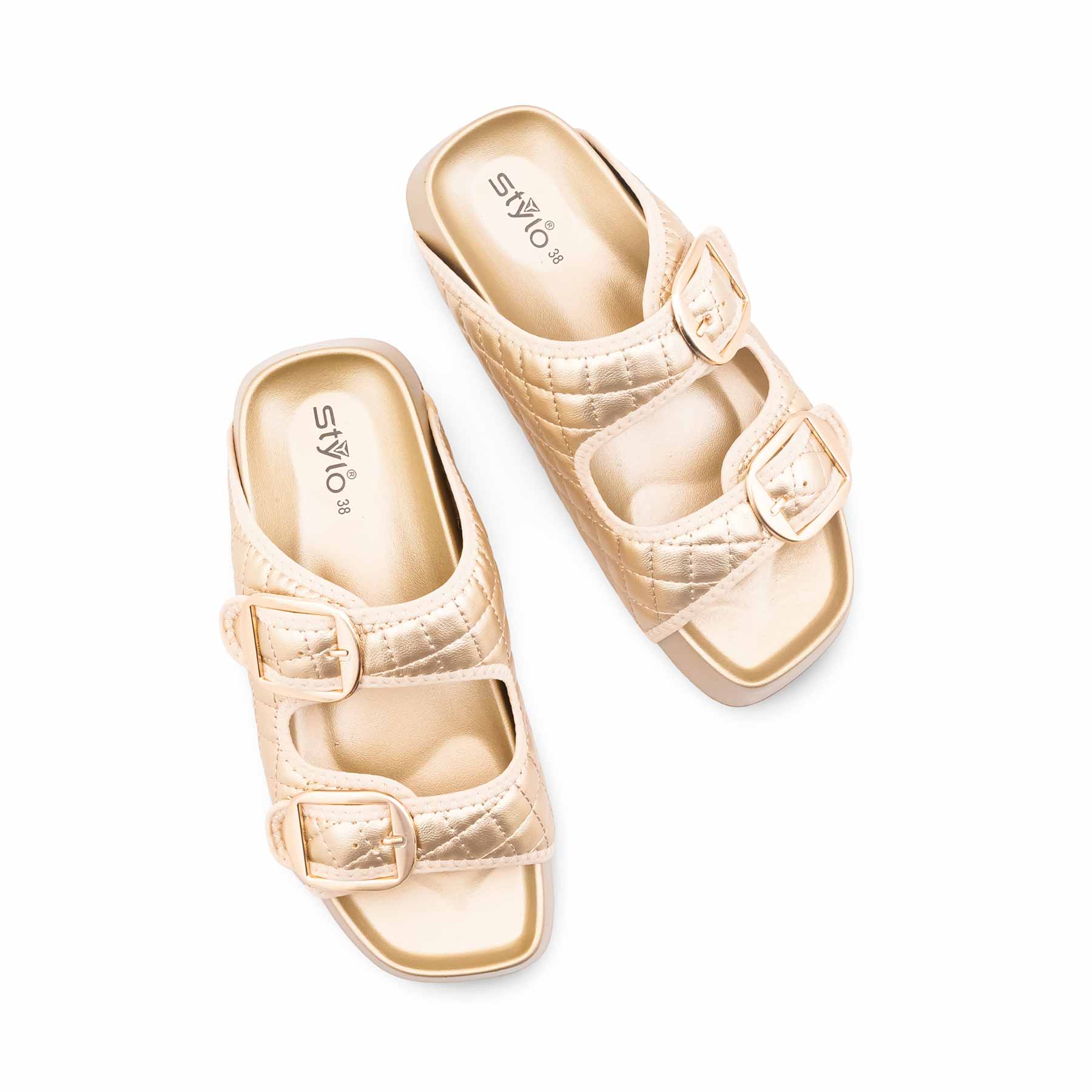 Golden Formal Slipper For Women PU0759 - Image 5