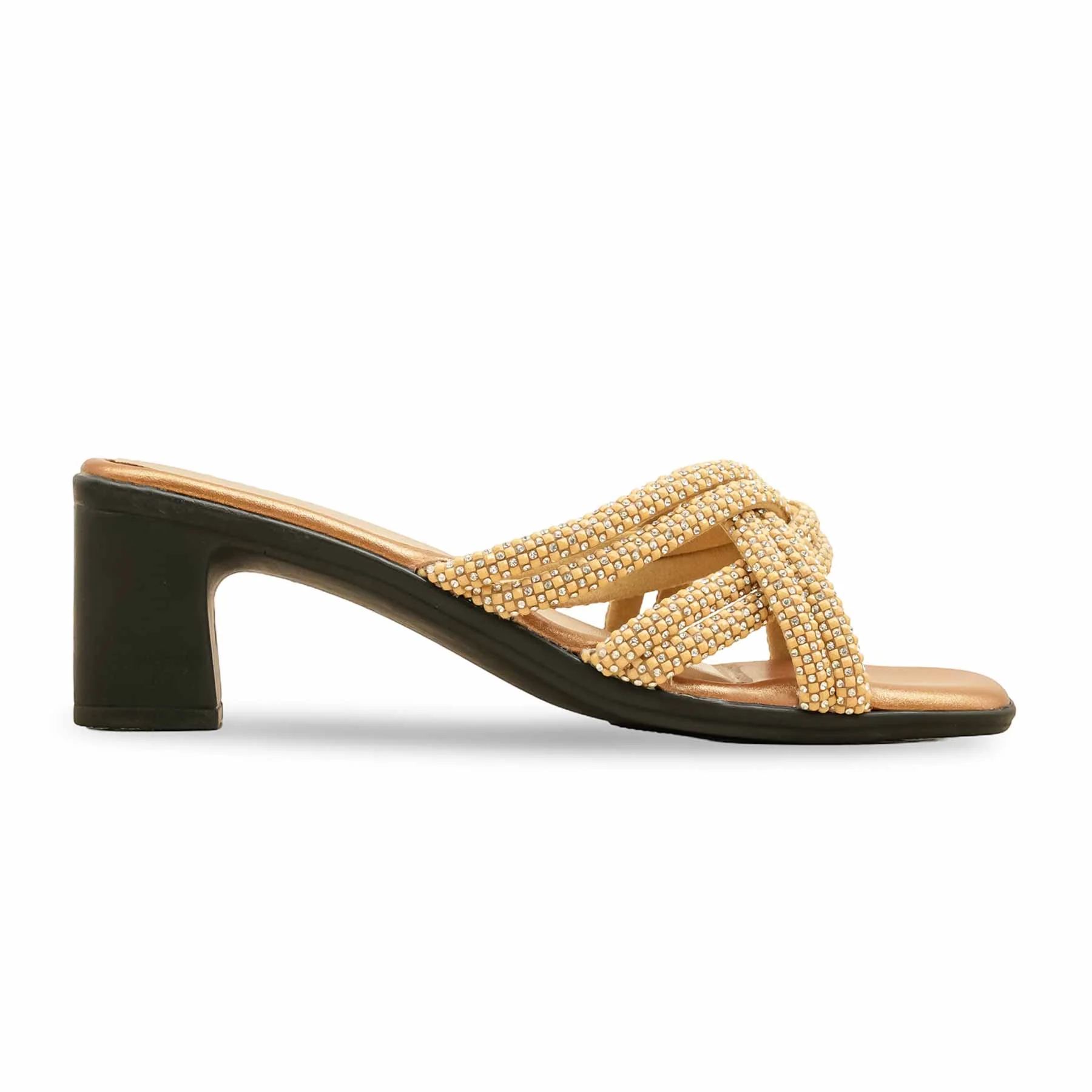 Golden Formal Slipper For Women PUS010 - Image 2