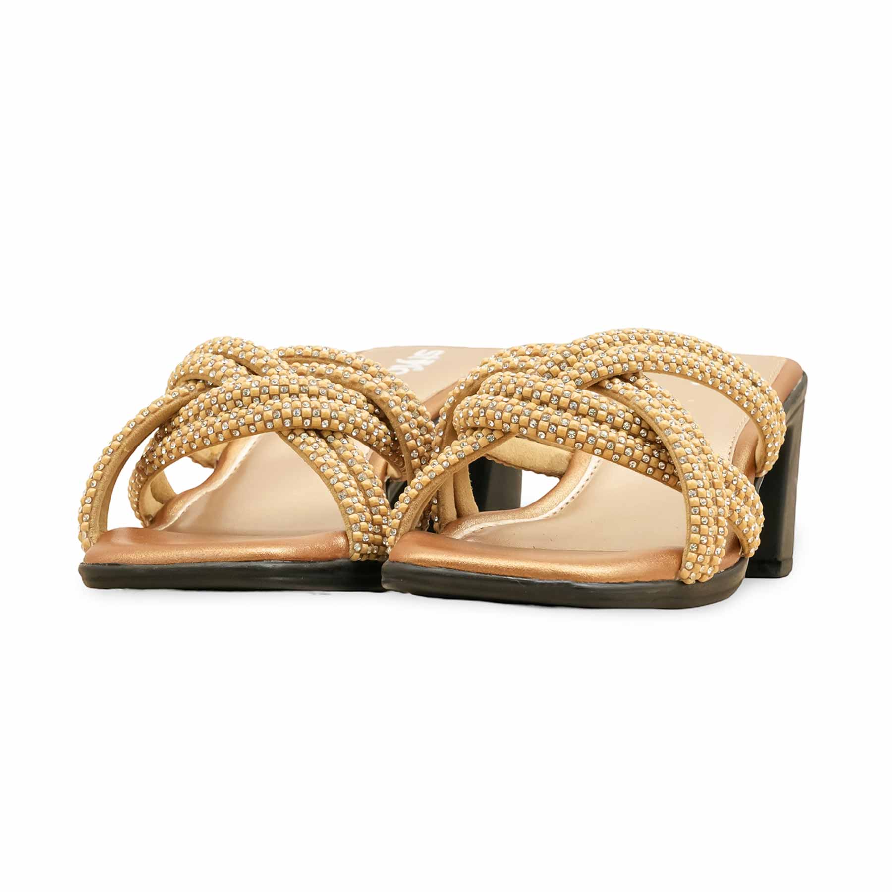 Golden Formal Slipper For Women PUS010 - Image 3