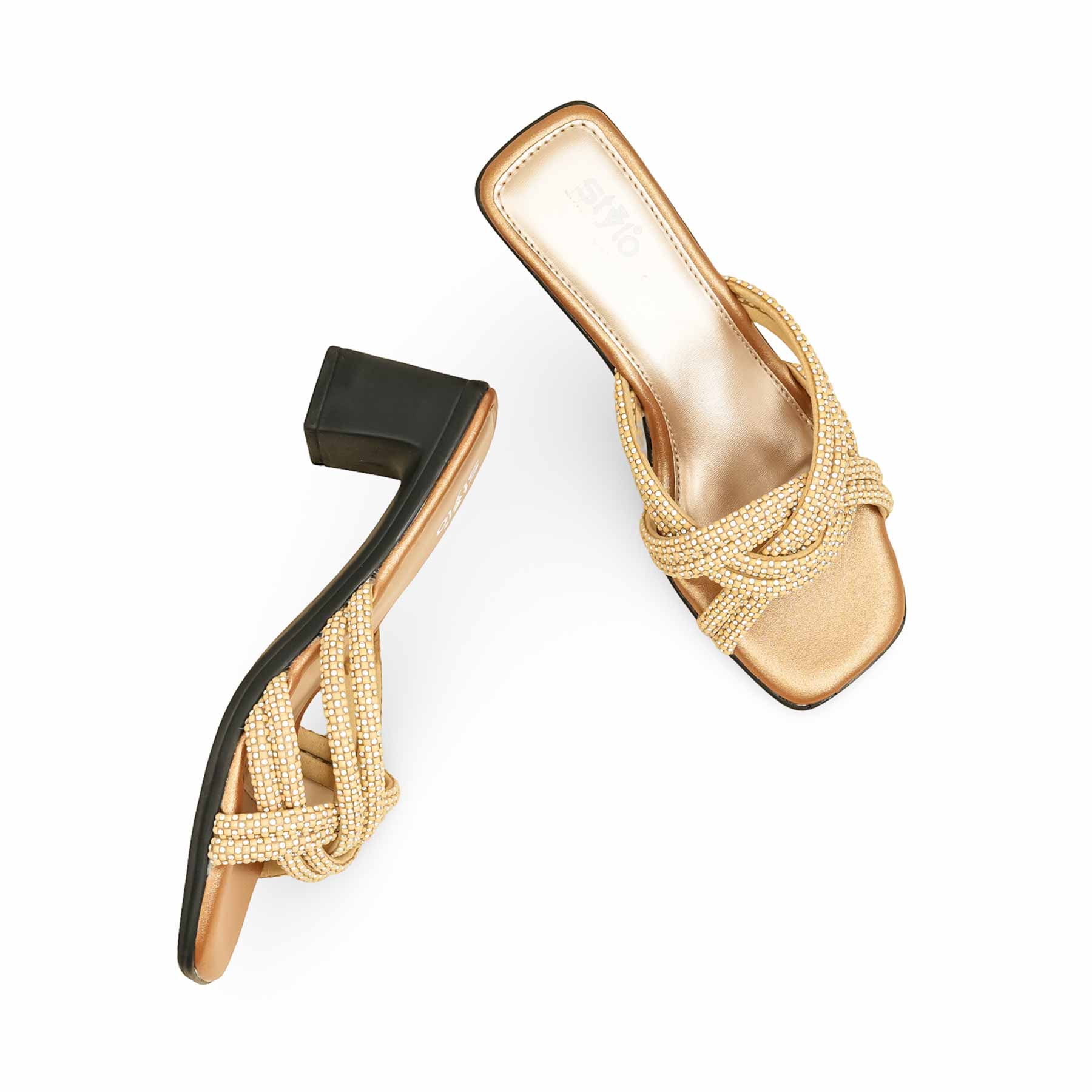 Golden Formal Slipper For Women PUS010 - Image 5