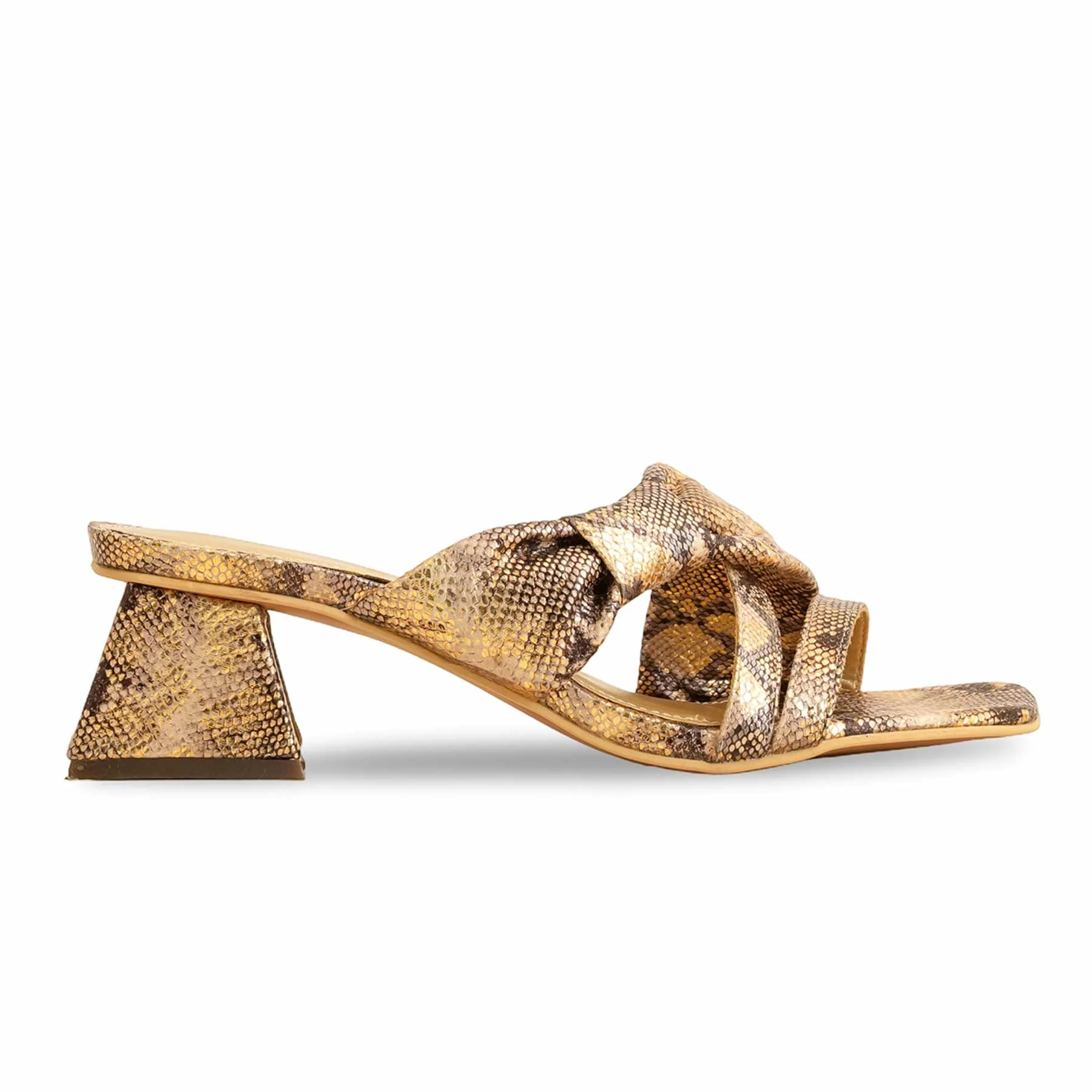 Golden Formal Slipper FR8331 - Image 2
