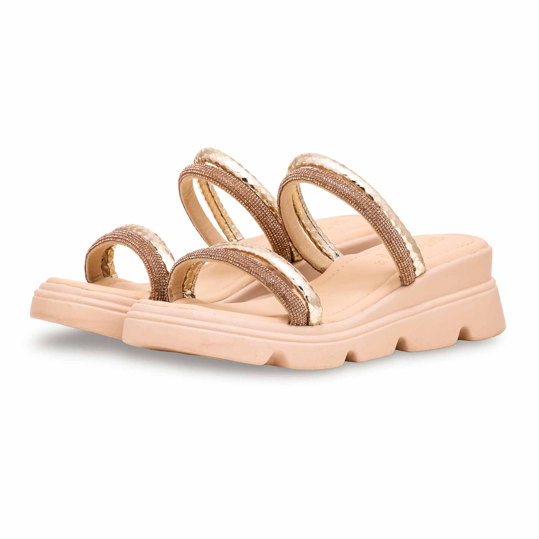 Golden Formal Slipper PU0258 - Image 3