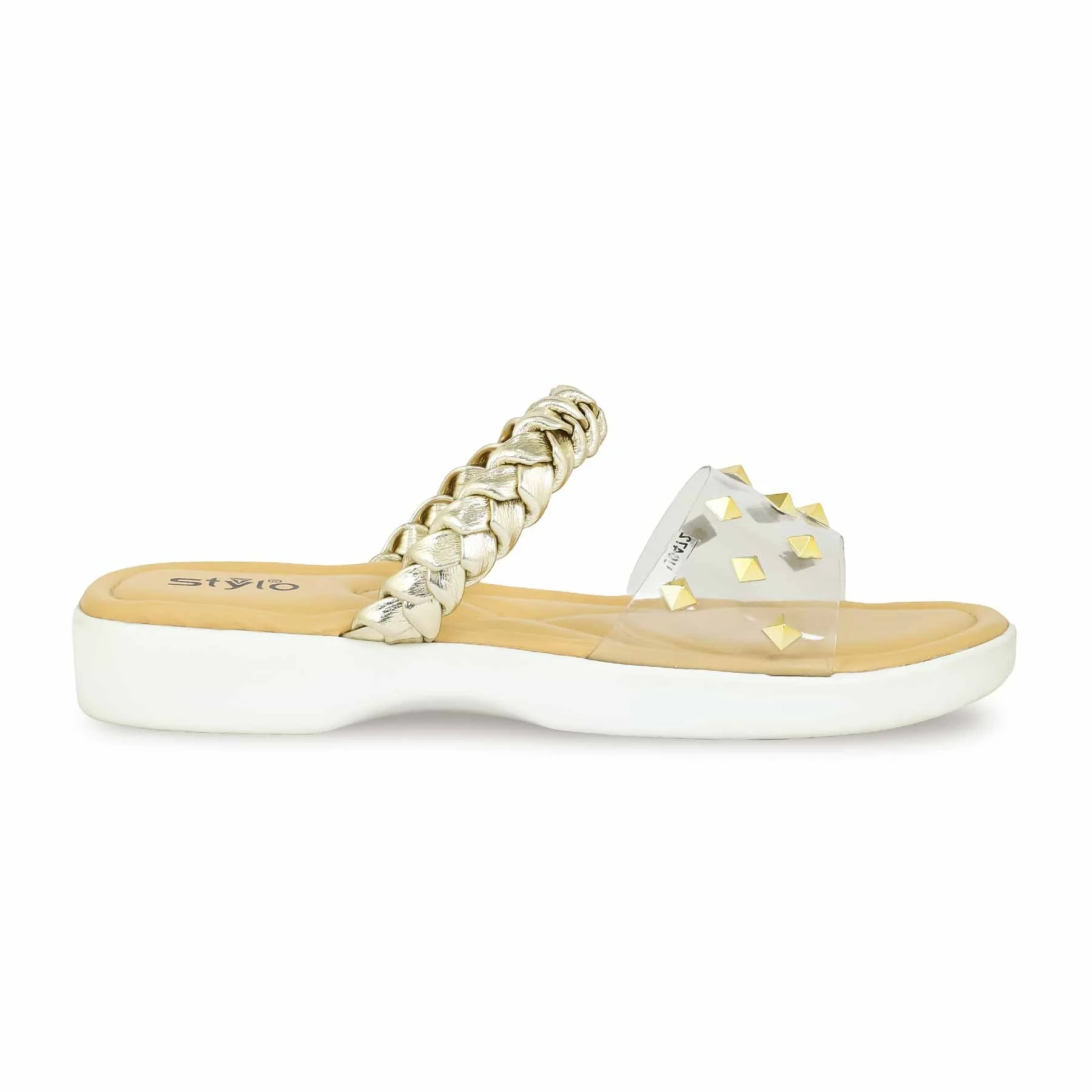 Golden Formal Slipper PU0472 - Image 2