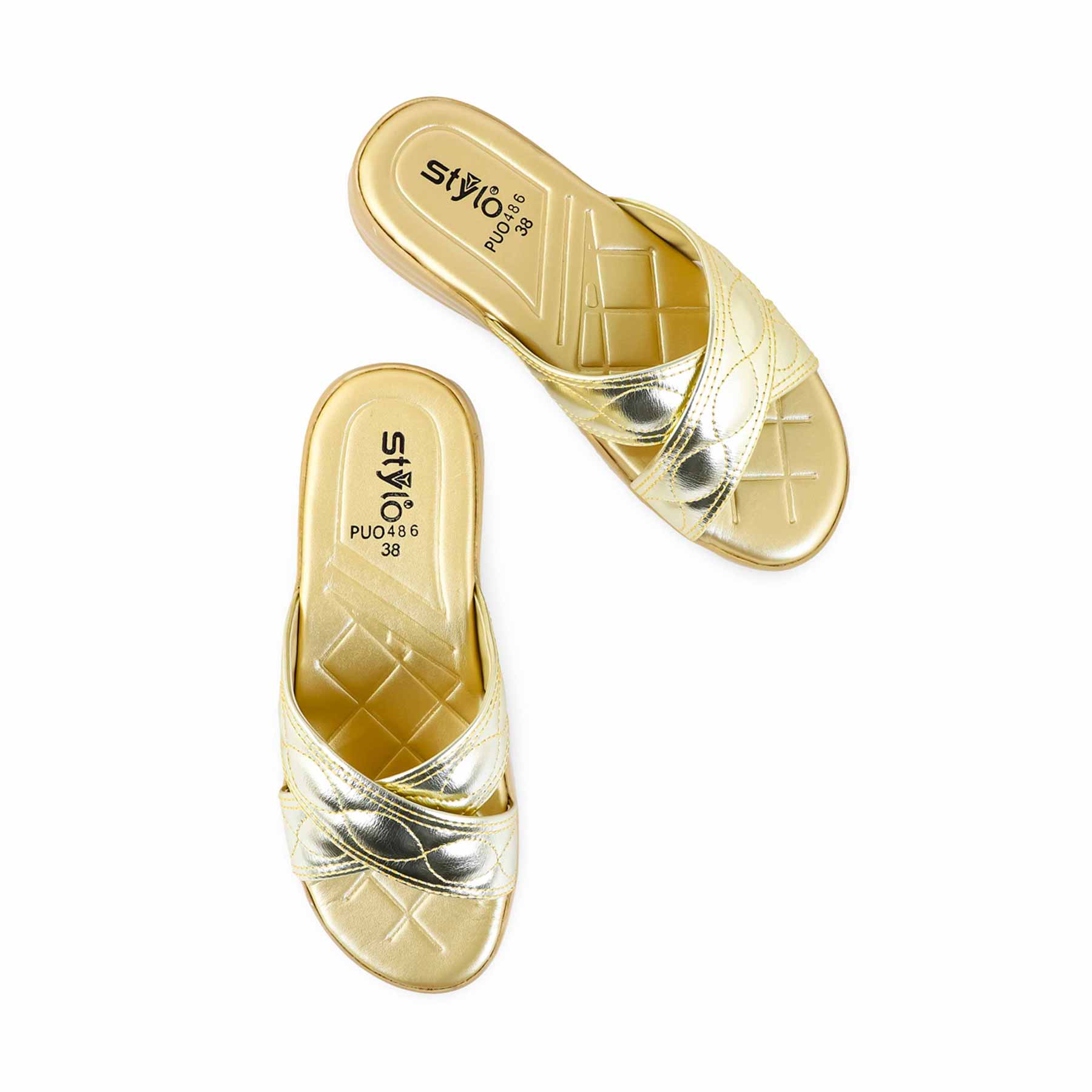 Golden Formal Slipper PU0486 - Image 5