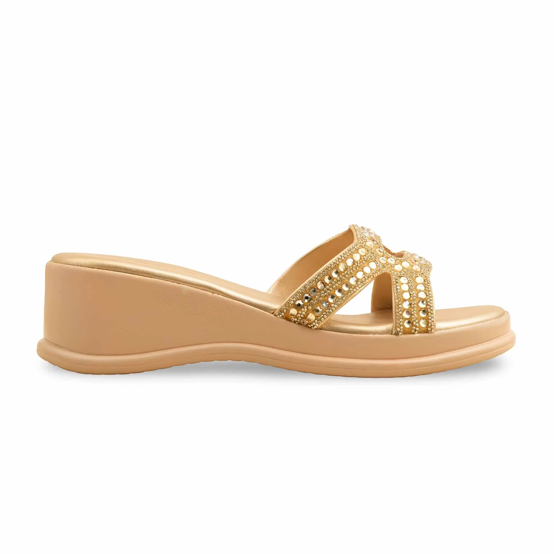 Golden Formal Slipper PU0531 - Image 2