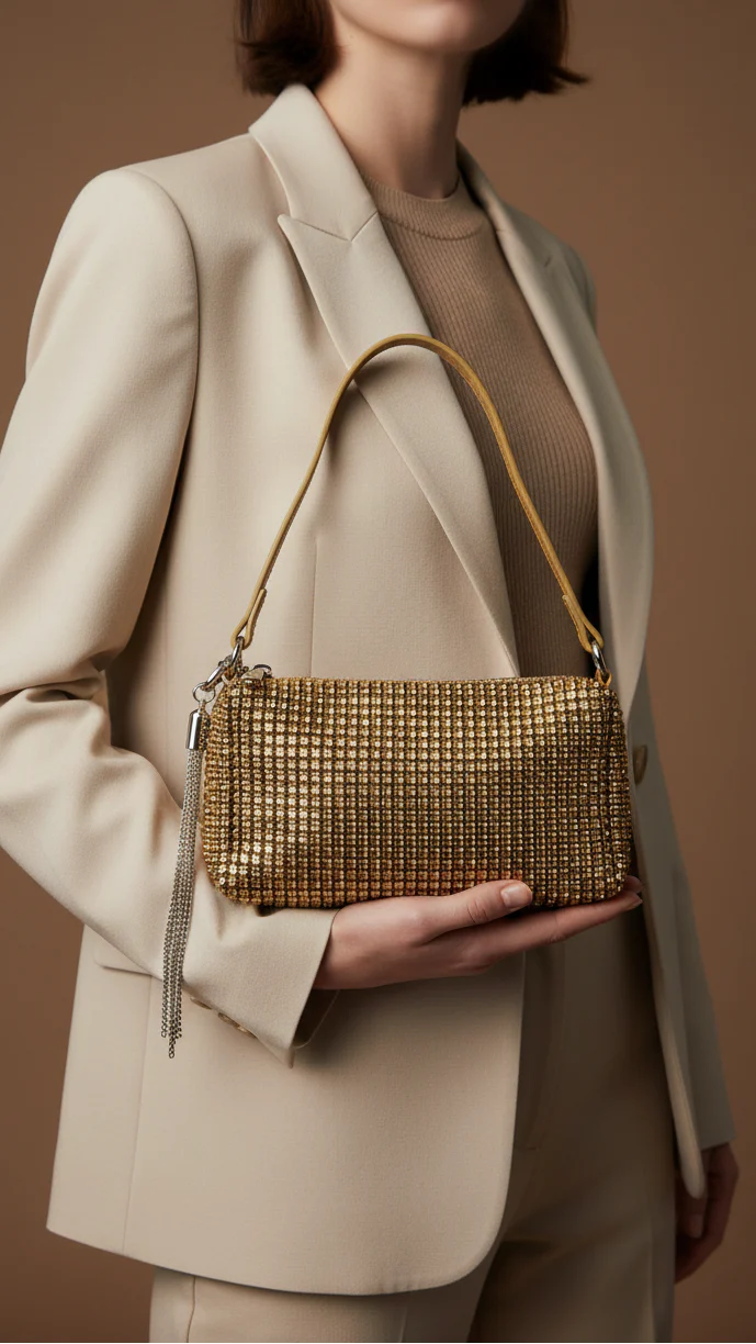 Golden Ladies Fancy Clutch P36331