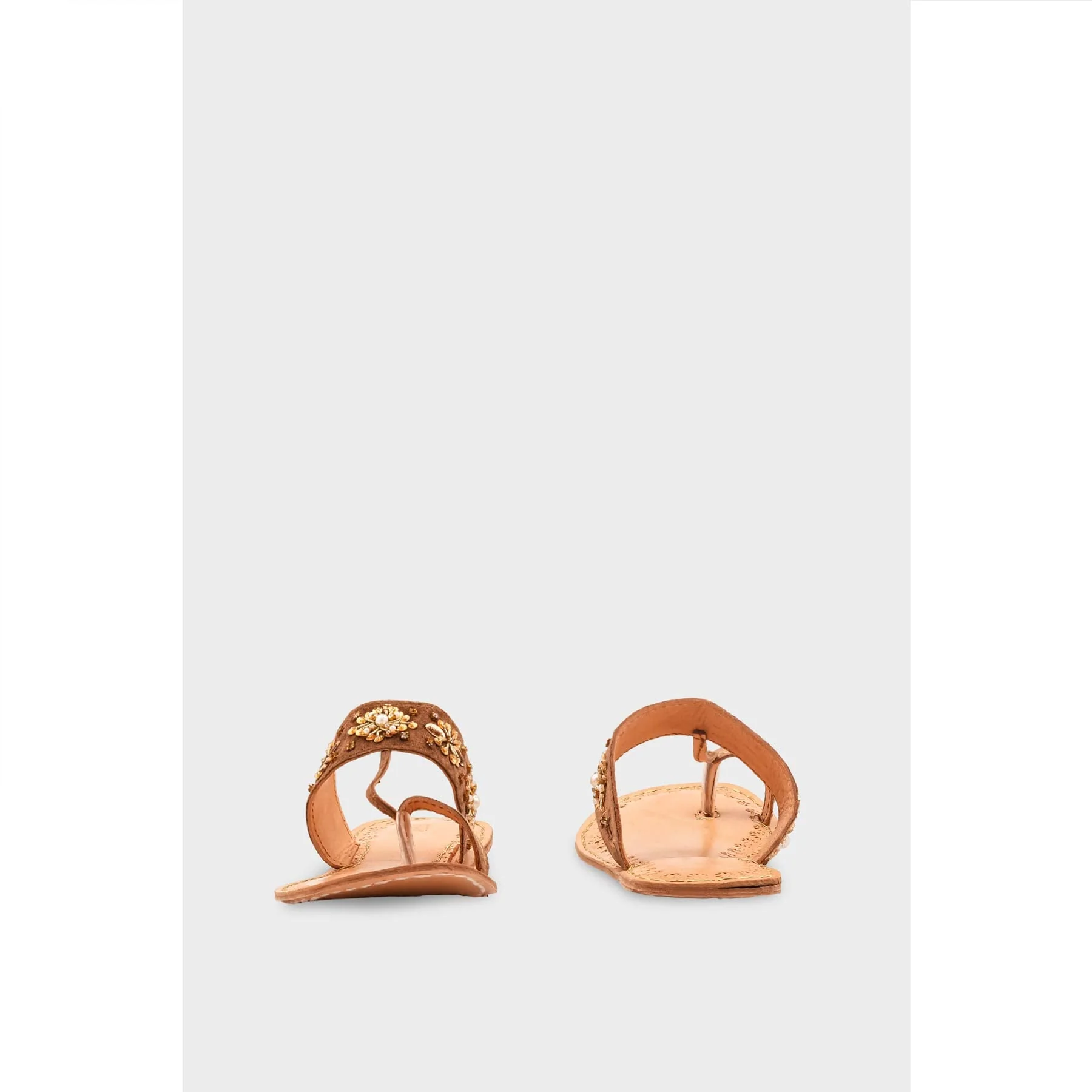 Golden Leather Kolapori For Women EC0284 - Image 4