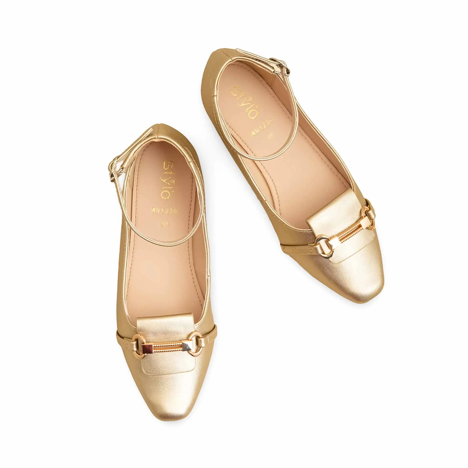 Golden Pumps For Ladies WN1239 - Image 5