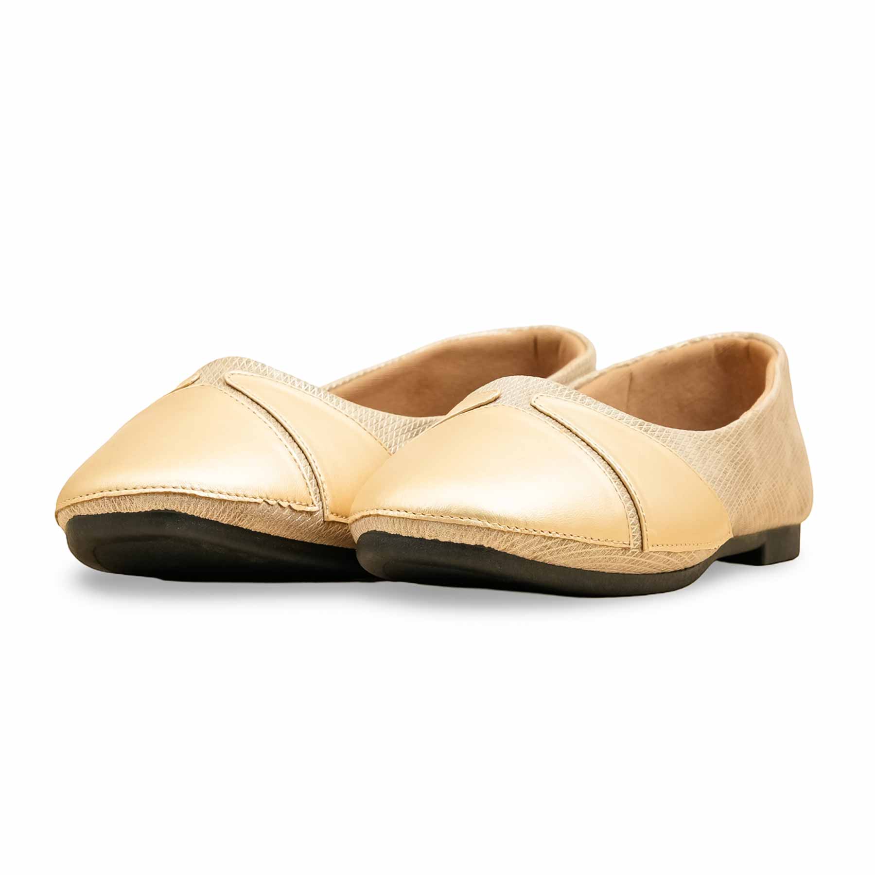 Golden Pumps For Ladies WN1363 - Image 4