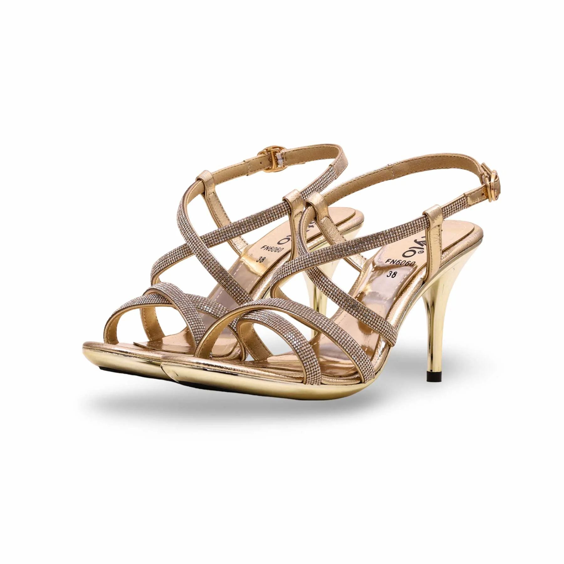 Golden Bridal Sandal FN6060 - Image 4
