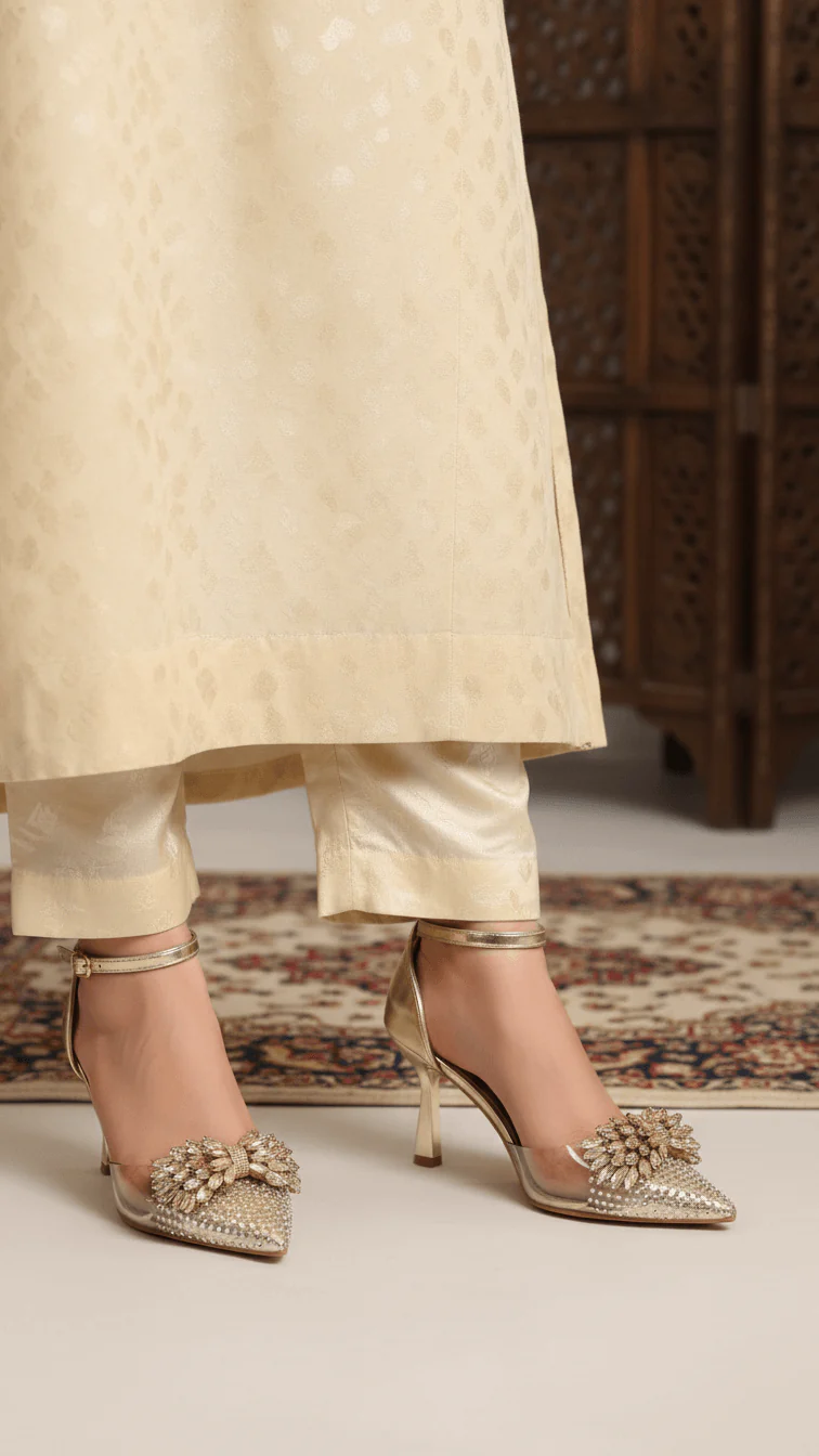 Golden Women Court Shoes WN7521 - Image 2