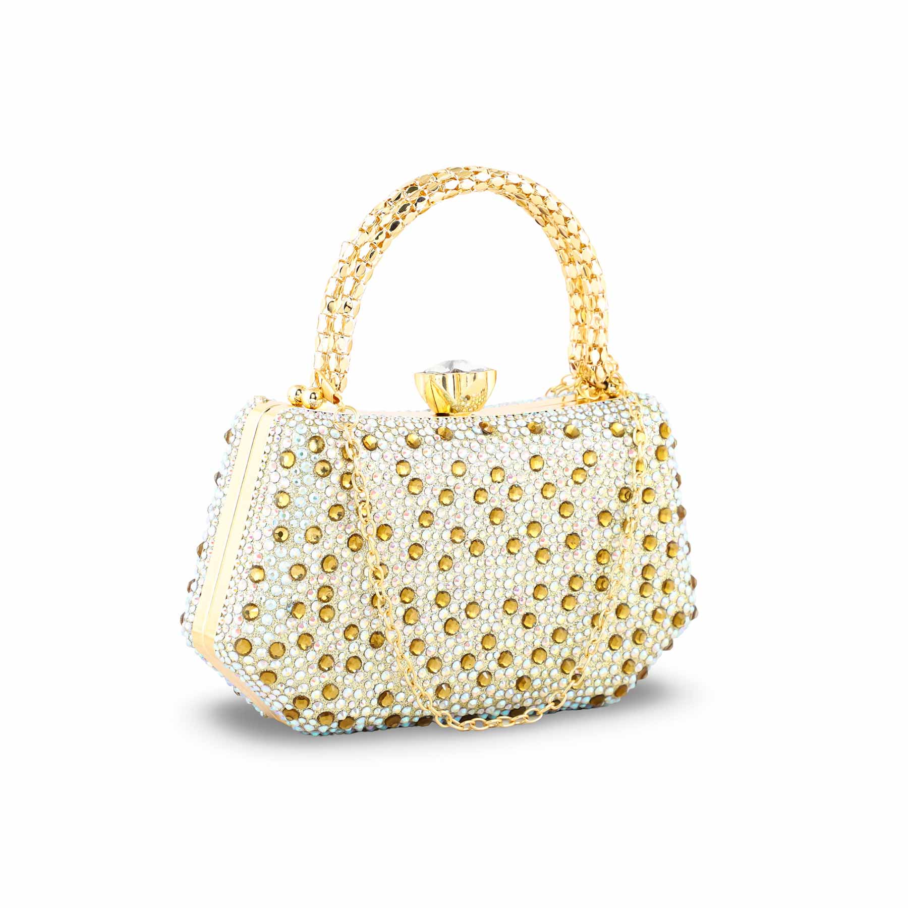 Golden Women Fancy Clutch P24387 - Image 3