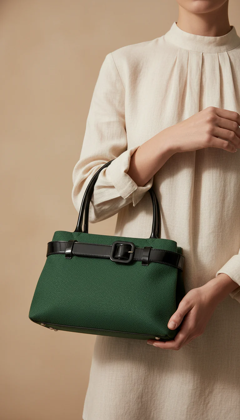 Green Casual Hand Bag For Ladies P55808