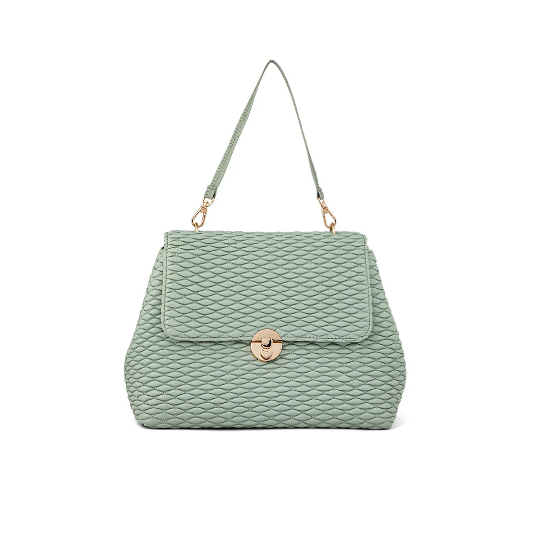 Green Casual Hand Bag For Women P55633 - Image 2