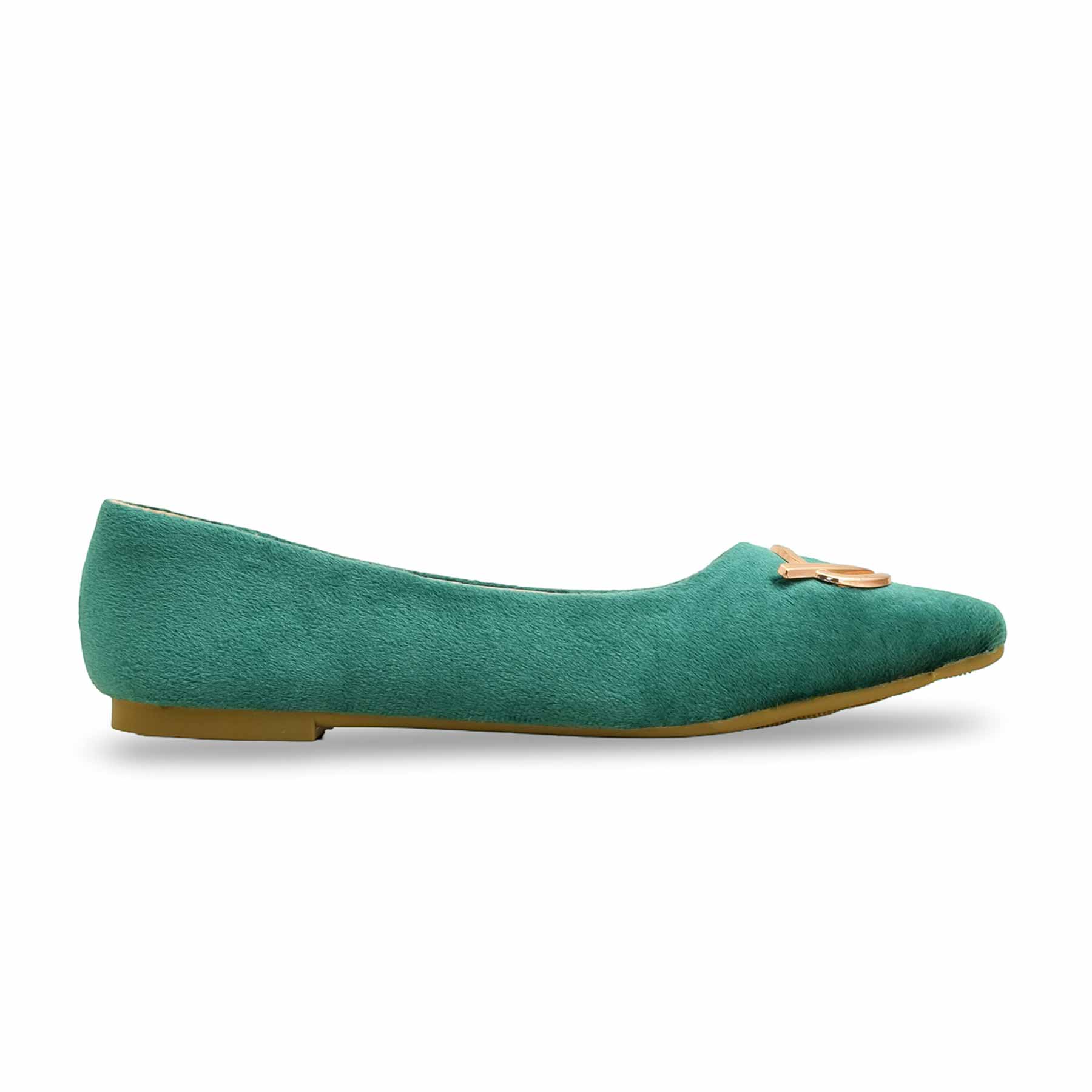 Green Casual Pumps WN1273 - Image 2