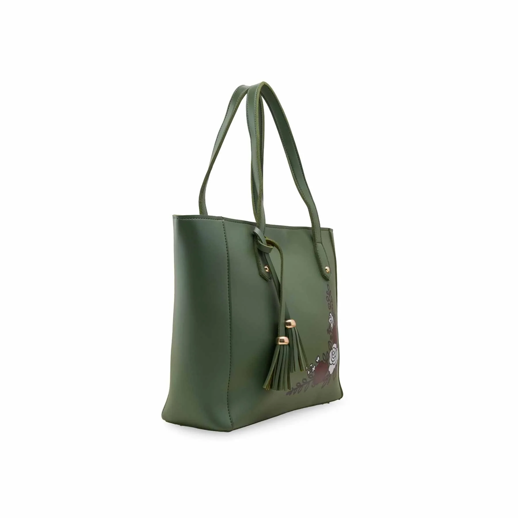 Green Casual Shoulder Bag For Women P56252 - Image 3