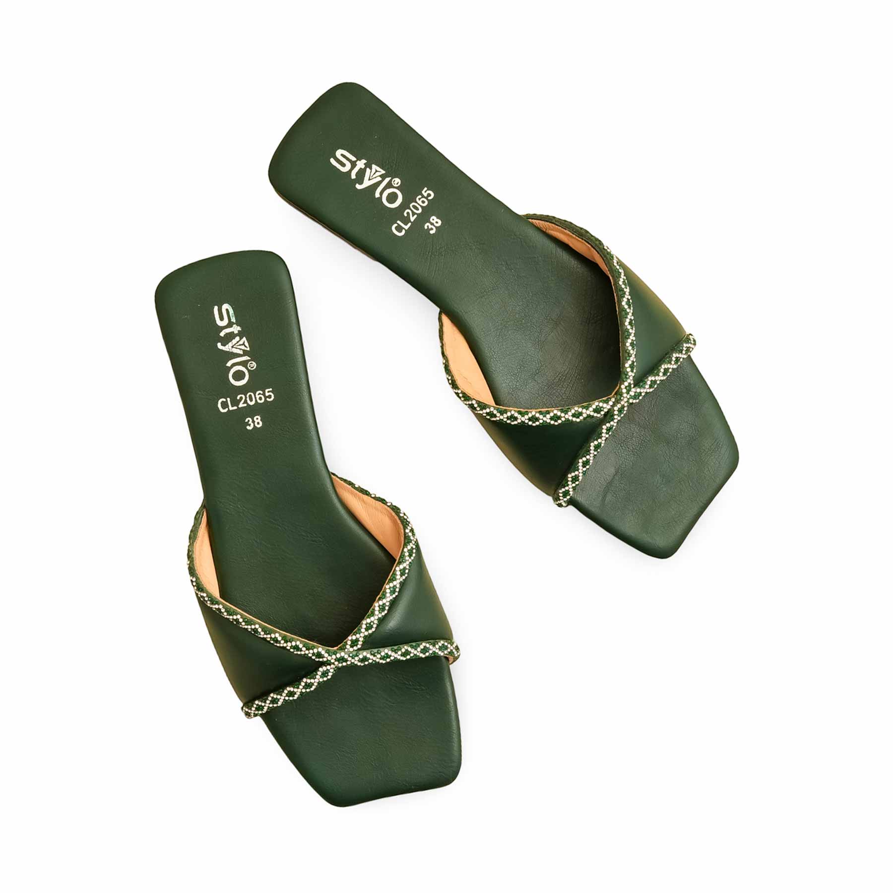 Green Casual Slipper CL2065 - Image 5