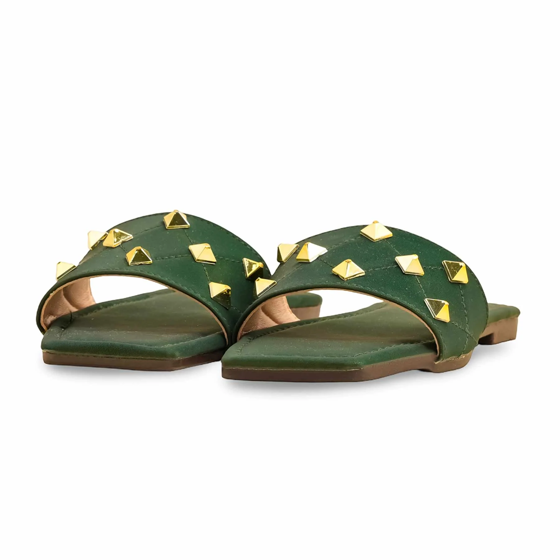 Green Casual Slipper CL2126 - Image 3