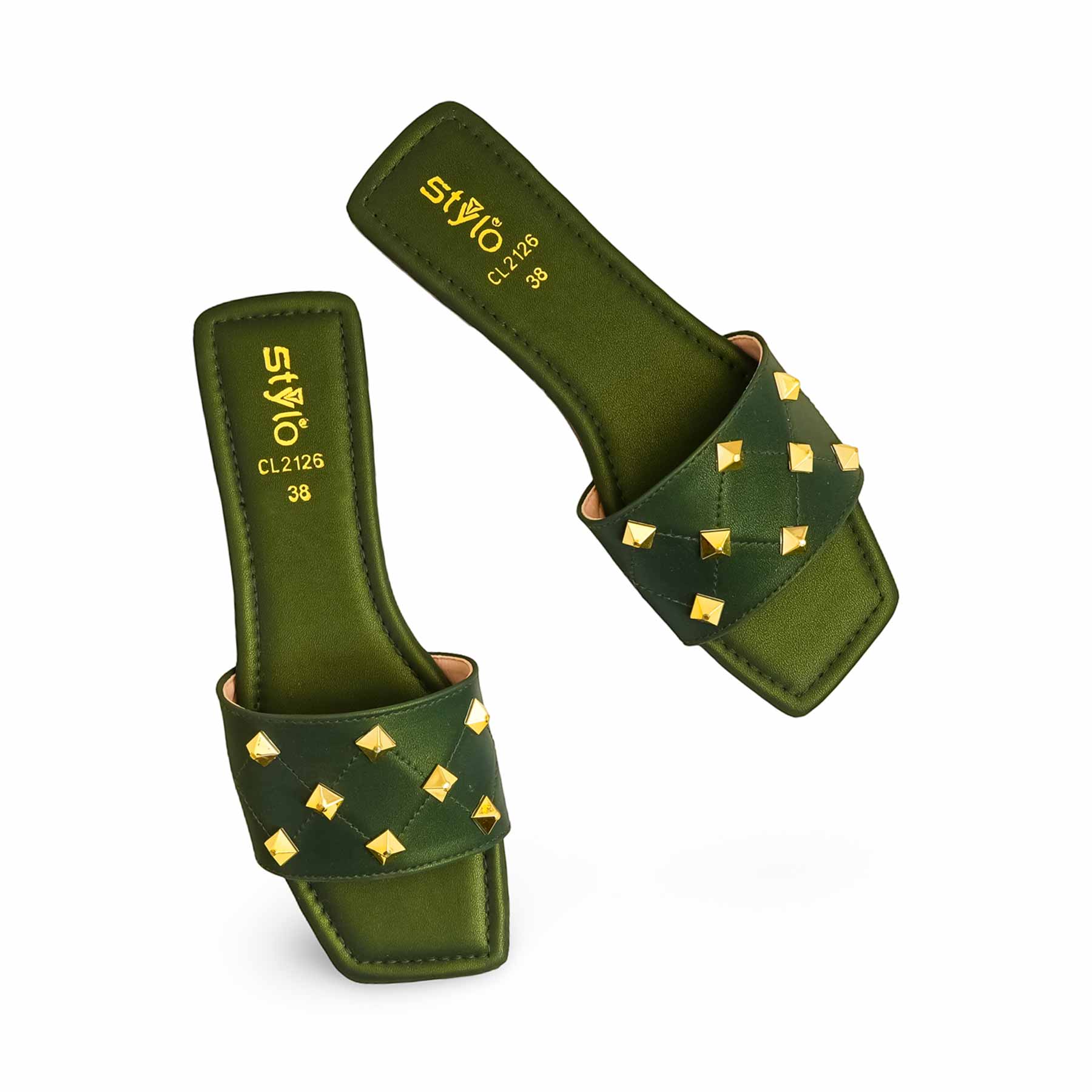 Green Casual Slipper CL2126 - Image 5