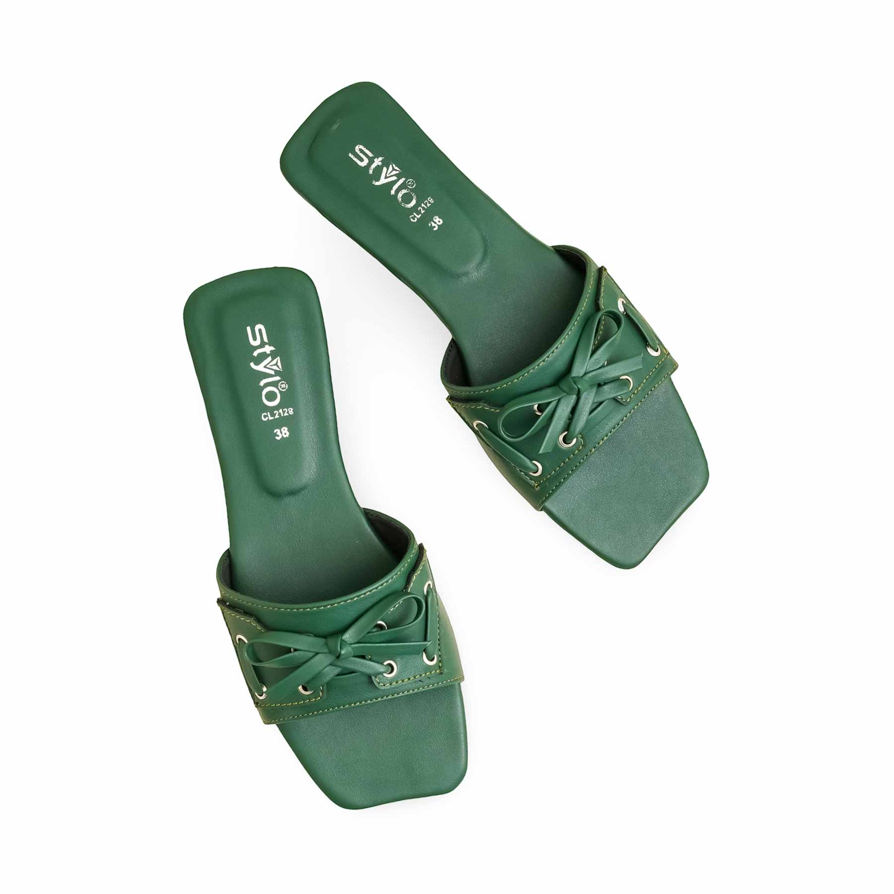 Green Casual Slipper CL2128 - Image 5