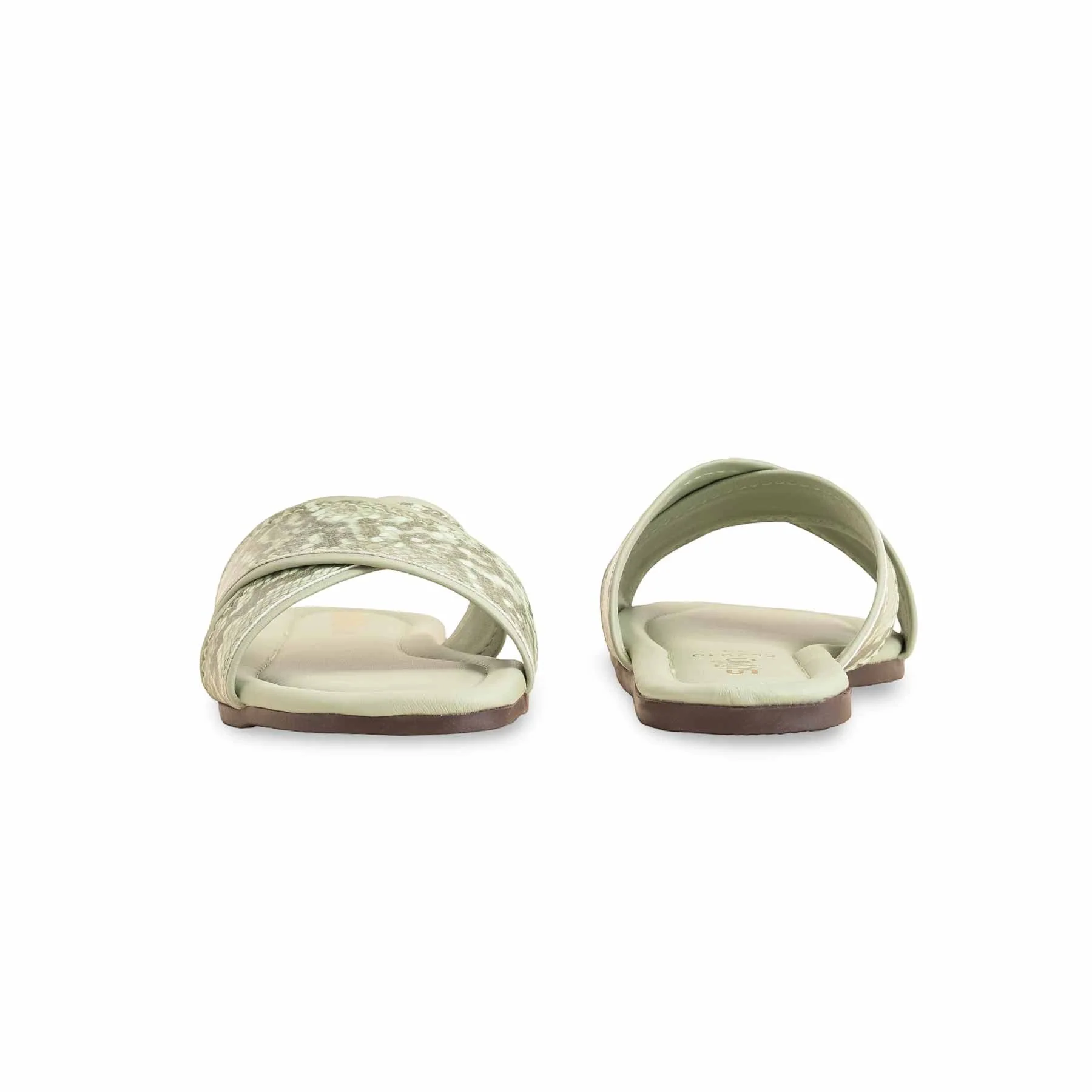 Green Casual Slipper For Ladies CL2040 - Image 4