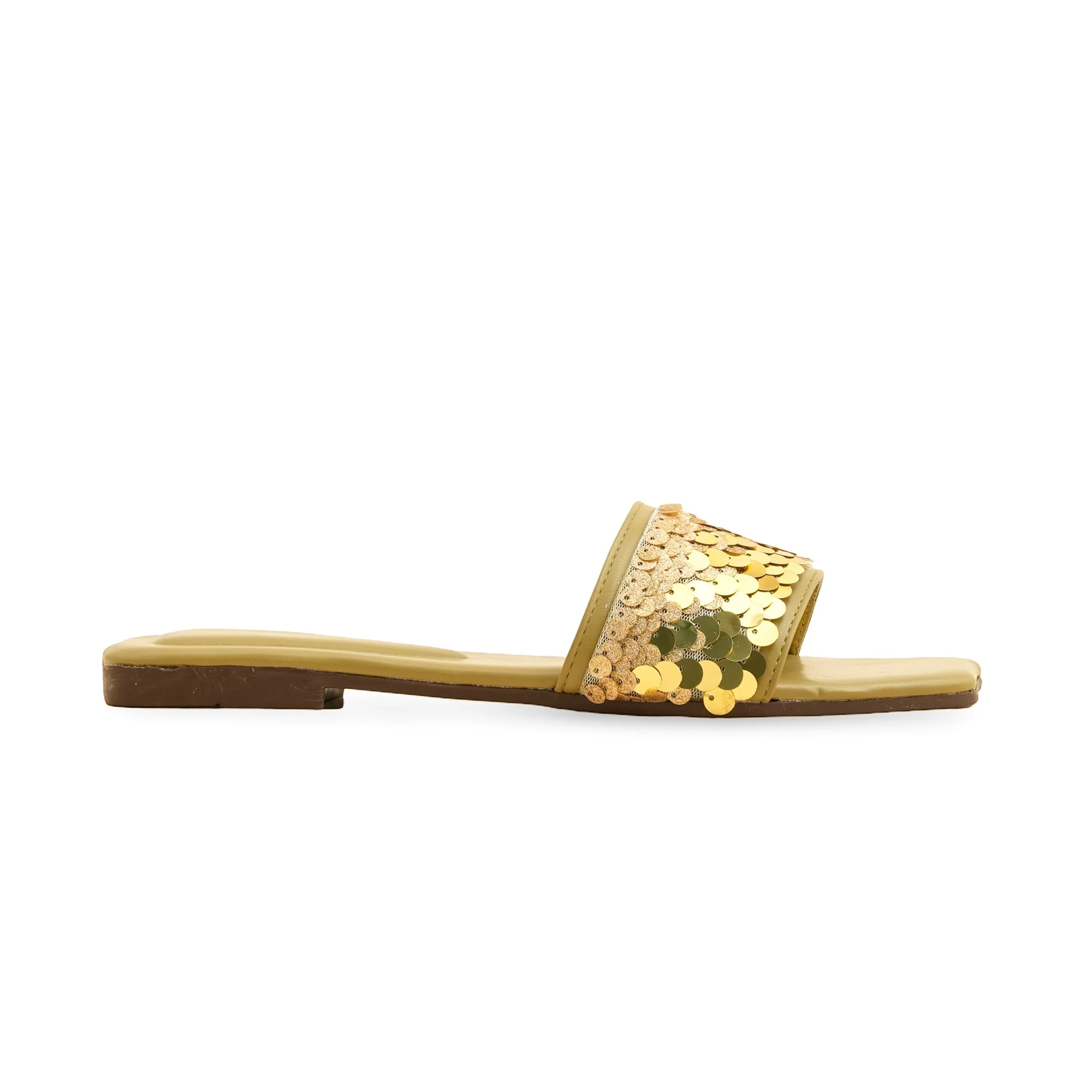 Green Casual Slipper For Ladies CL2059 - Image 2