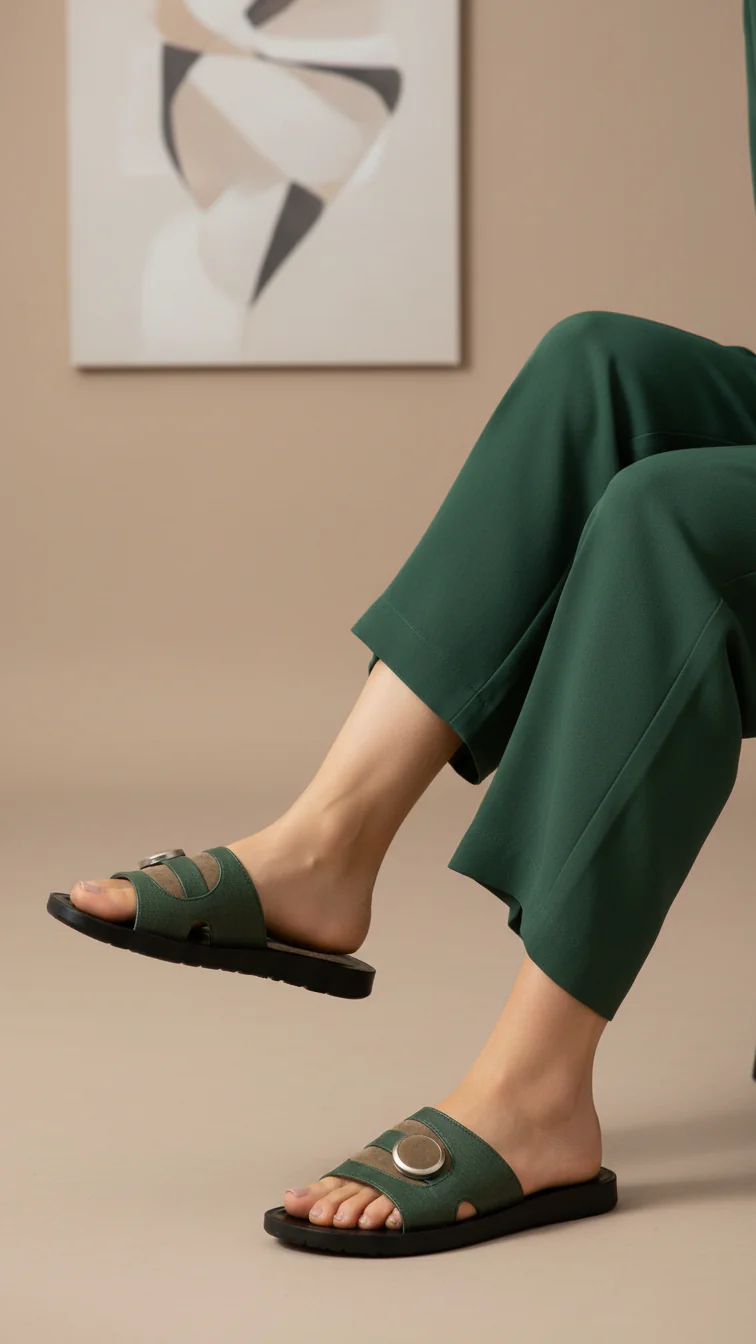 Green Casual Softy For Ladies CL5545