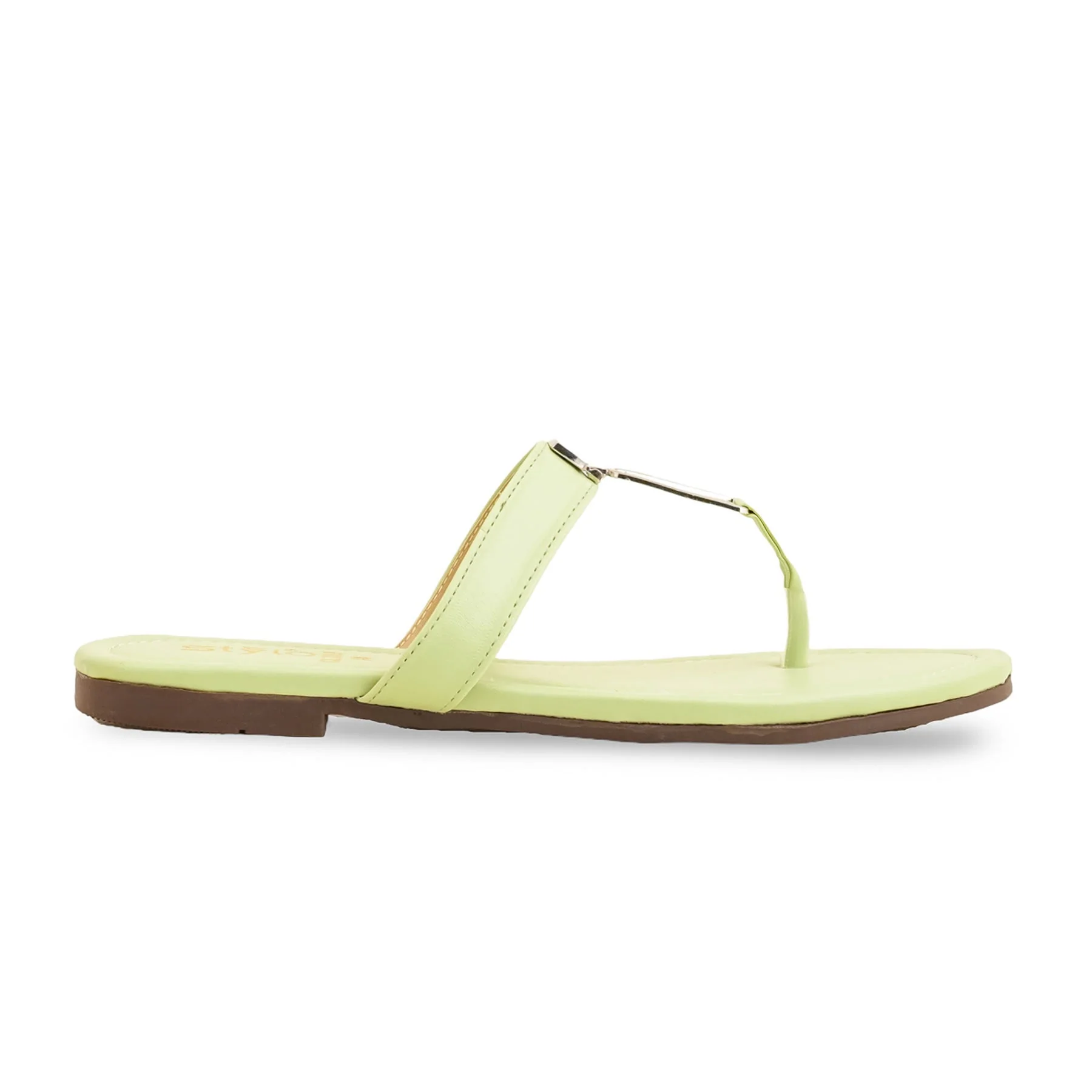 Green Casual Women Chappal CL2082 - Image 2