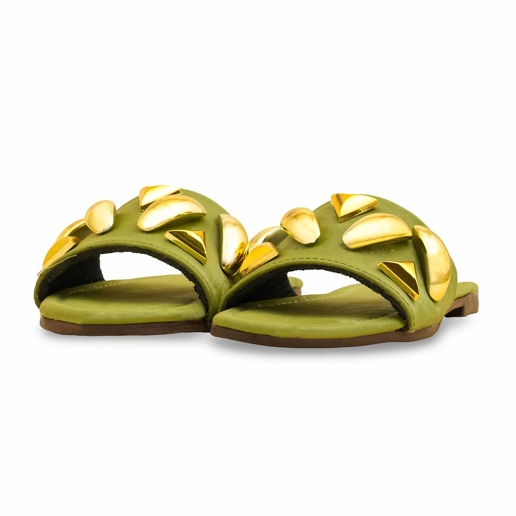 Green Casual Women Slipper CL2073 - Image 3