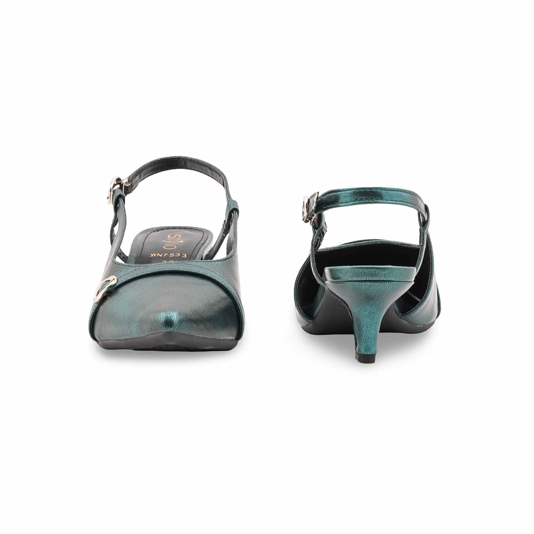 Green Court Shoes For Women WN7533 - Image 4