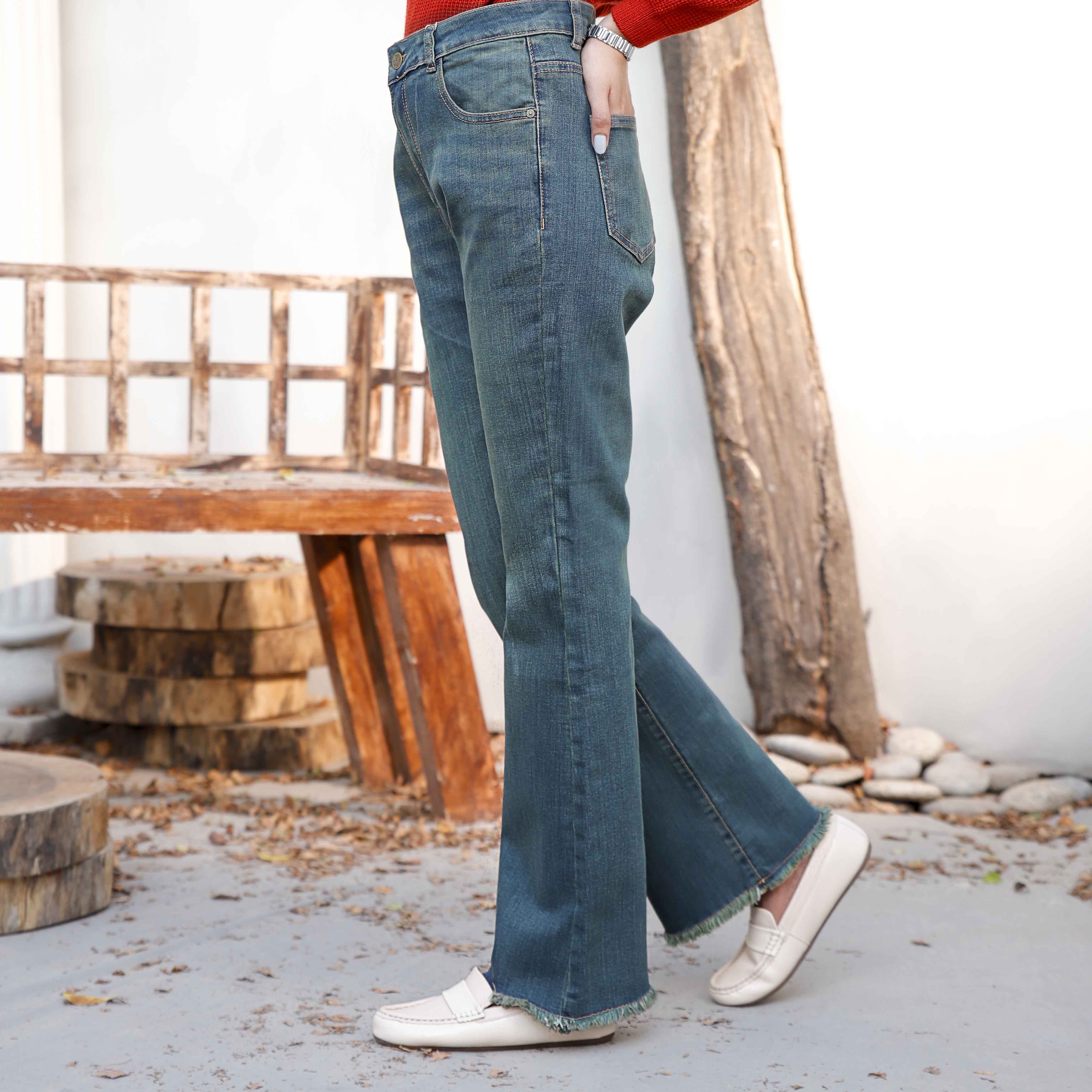 Green Denim pant PS9526 - Image 2